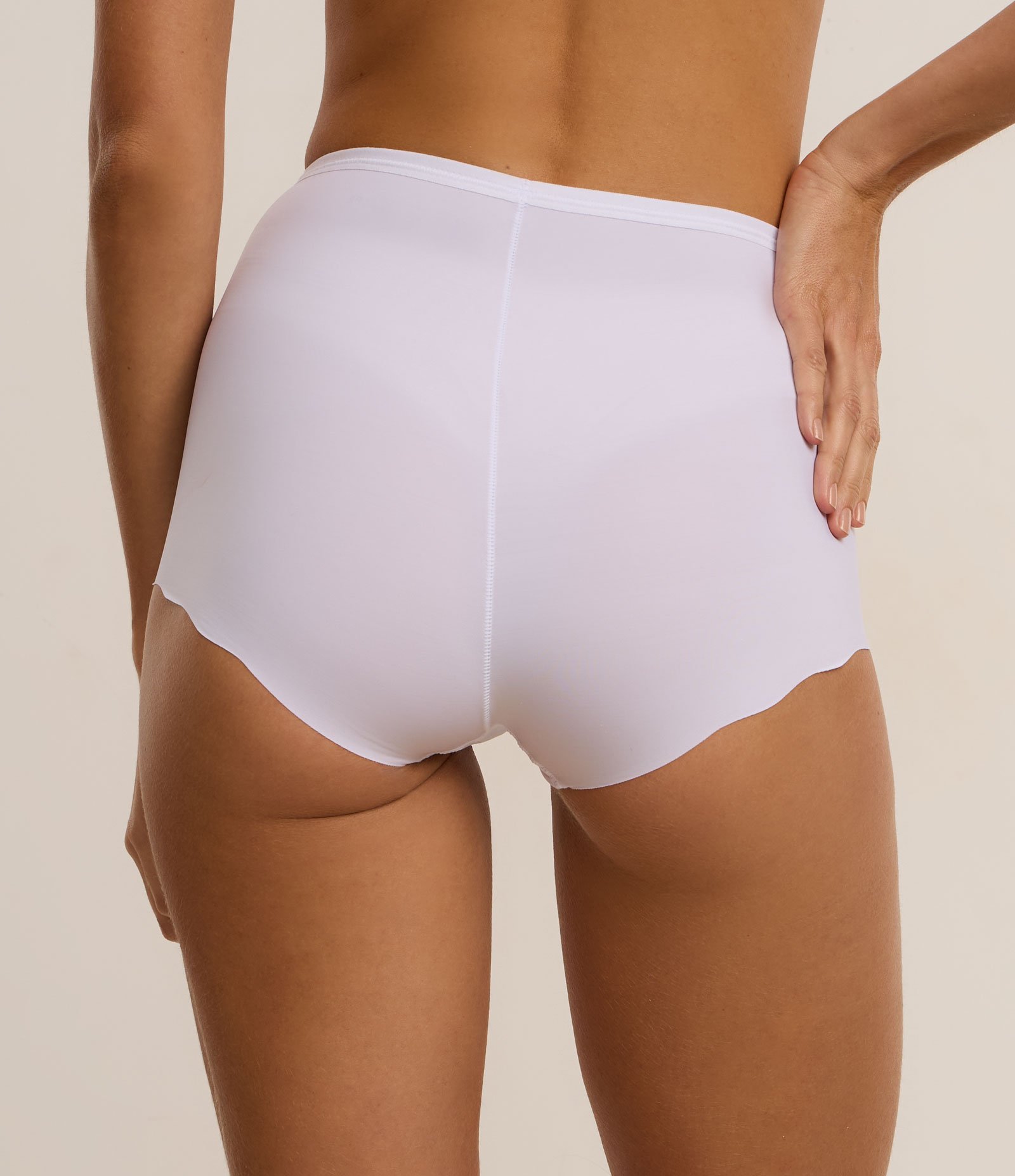 Calcinha Alta em Microfibra DeMillus Branco 4
