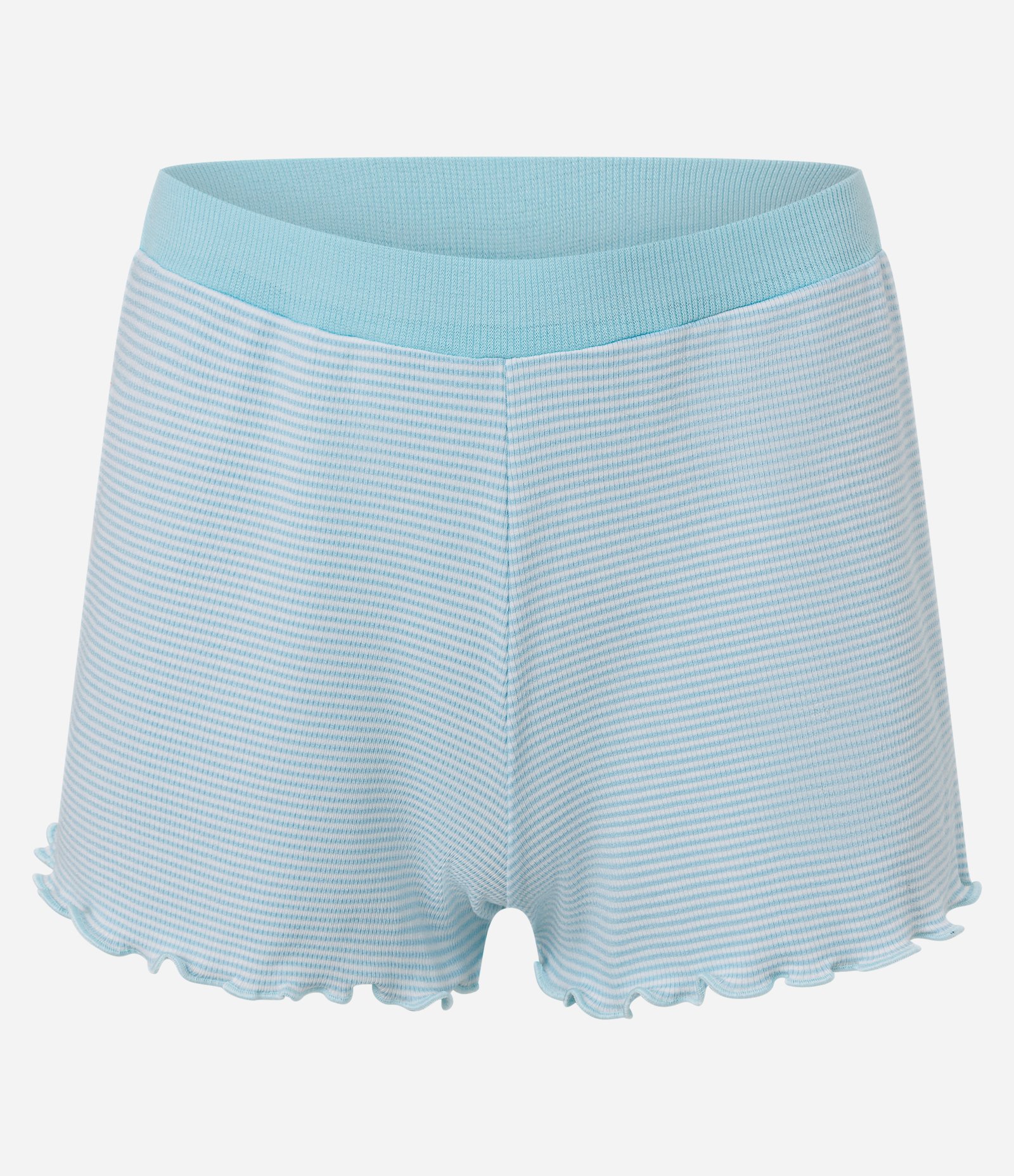 Pijama Short Doll em Viscose com Alças finas e Estampa listras Azul 6