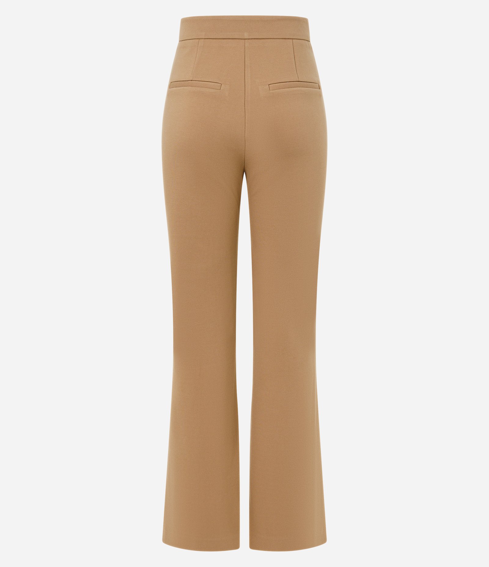 Calça Flare em Ponto Roma com Bolsinhos de Lapela Marrom 7