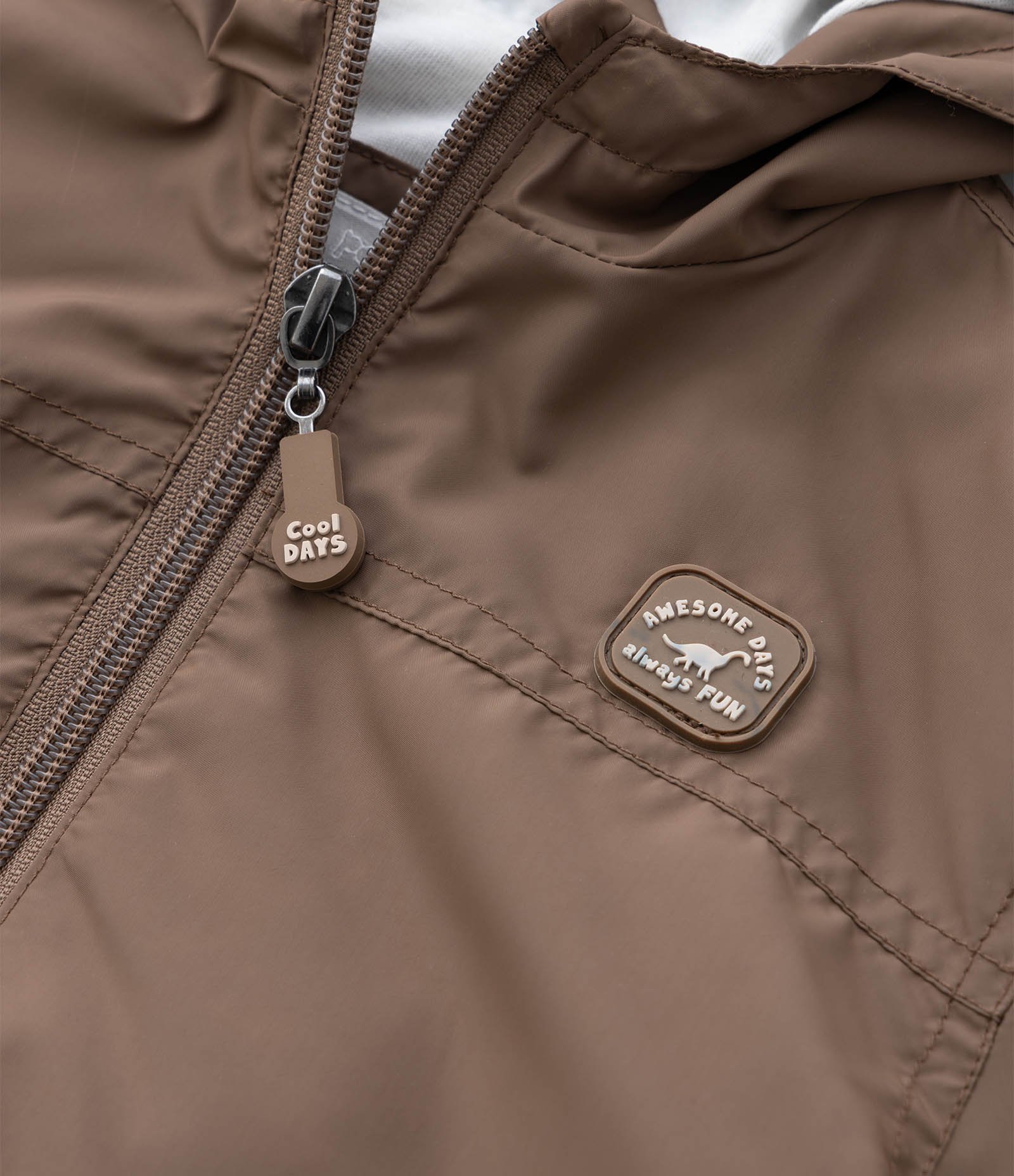 Jaqueta Quebra Vento Infantil em Microfibra - Tam 1 a 5 anos Marrom 8