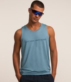 Regata Regular Esportiva com Estampa Lettering