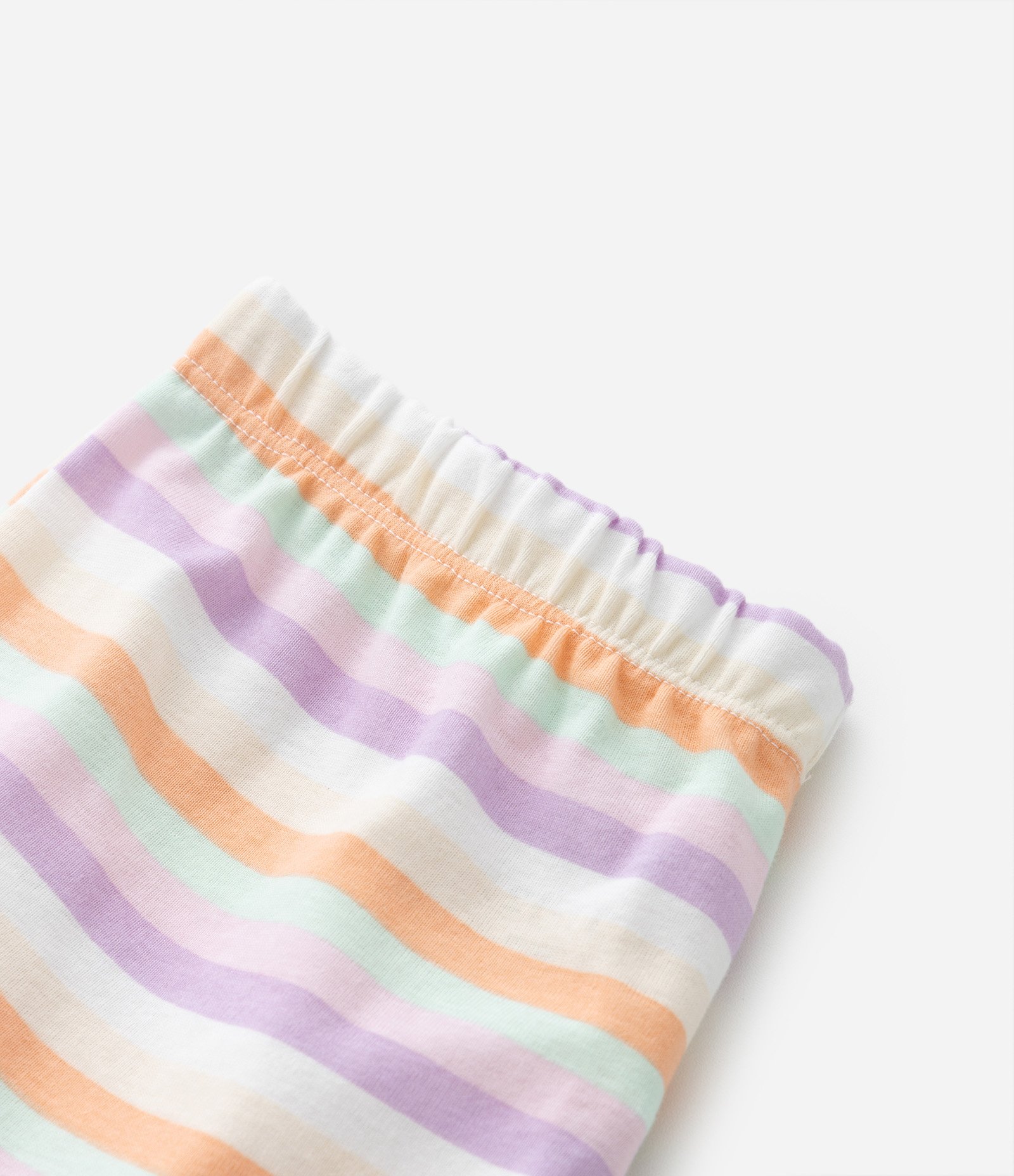 Pijama Infantil Curto com Estampa Listras e Flor - Tam 5 a 14 Anos Multicores 3