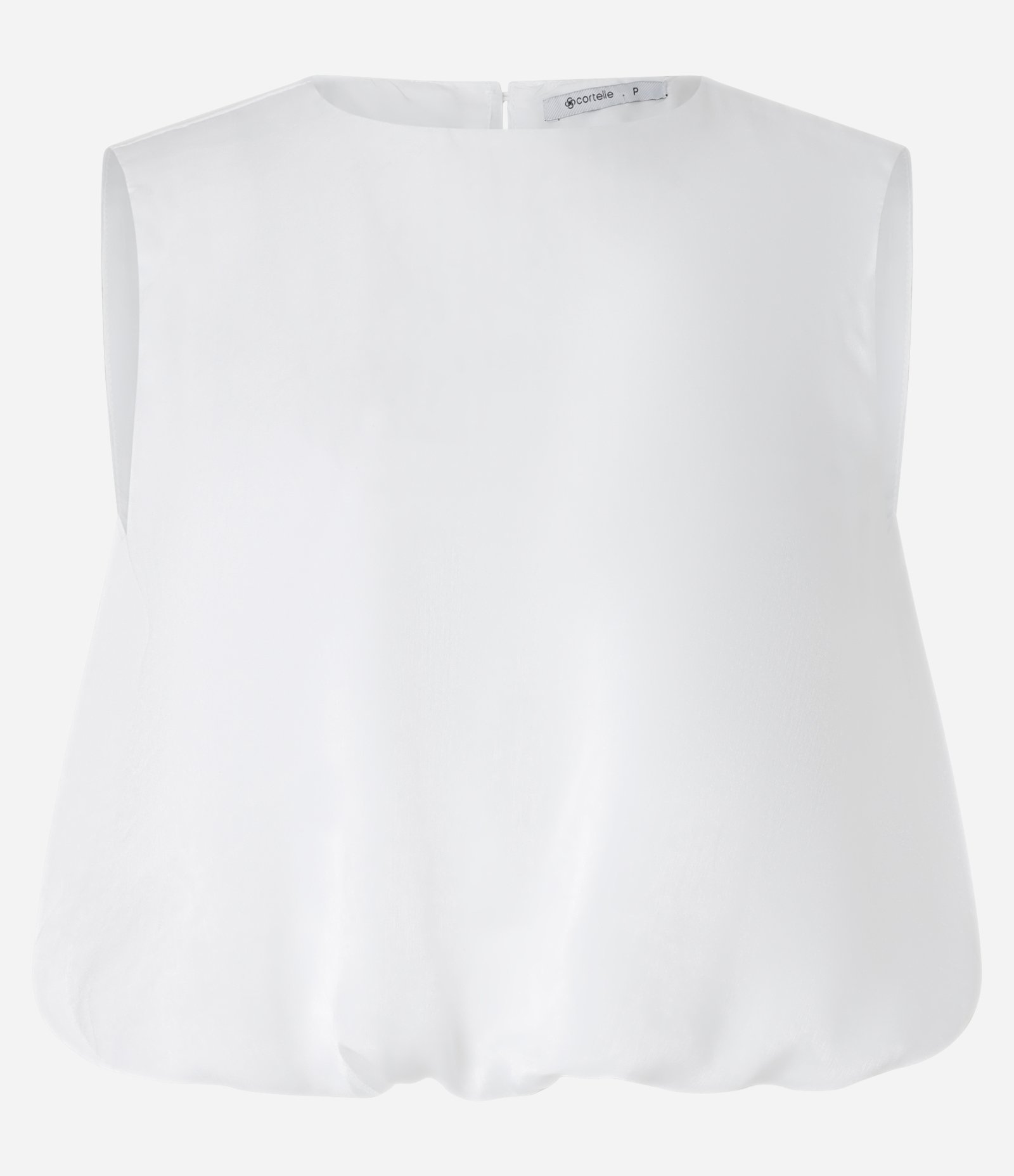 Blusa Balonê em Chiffon com Pregas nas Costas Branco 5