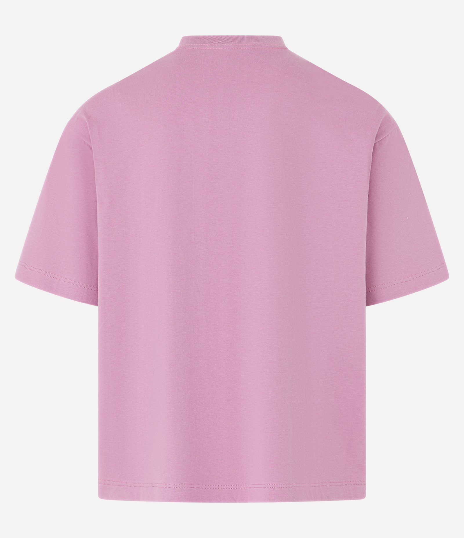 Camiseta Boxy em Malhão com Estampa Lettering Rosa 5