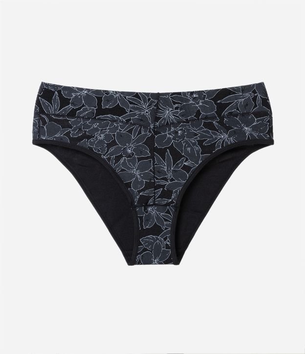Calcinha Alta em Poliamida com Estampa Floral De Millus
