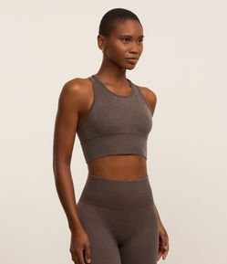 Top Esportivo com Bojo em Poliamida Seamless Estonado