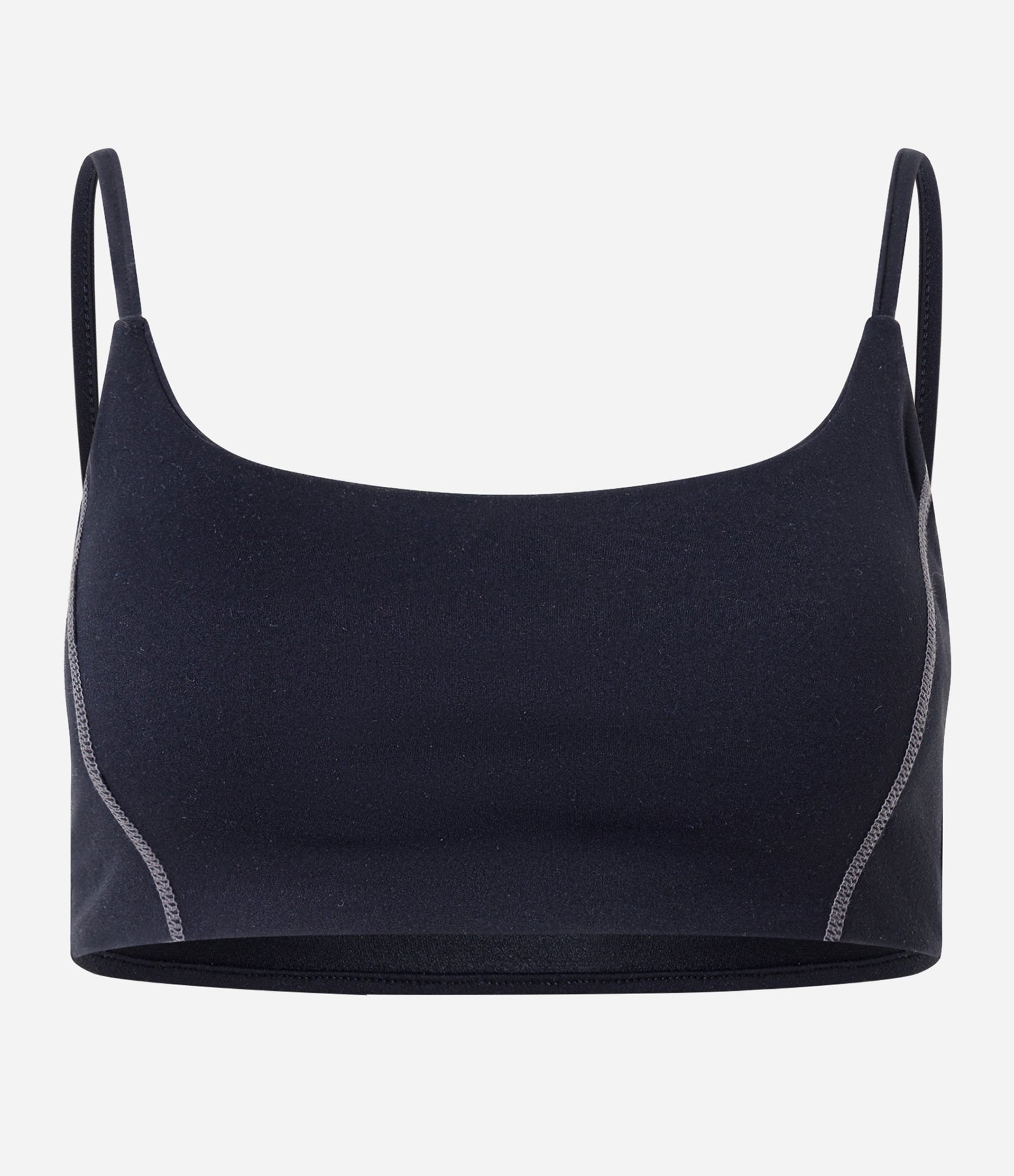 Top Esportivo em Microfibra com Bojo e Costura Frontal Preto 6