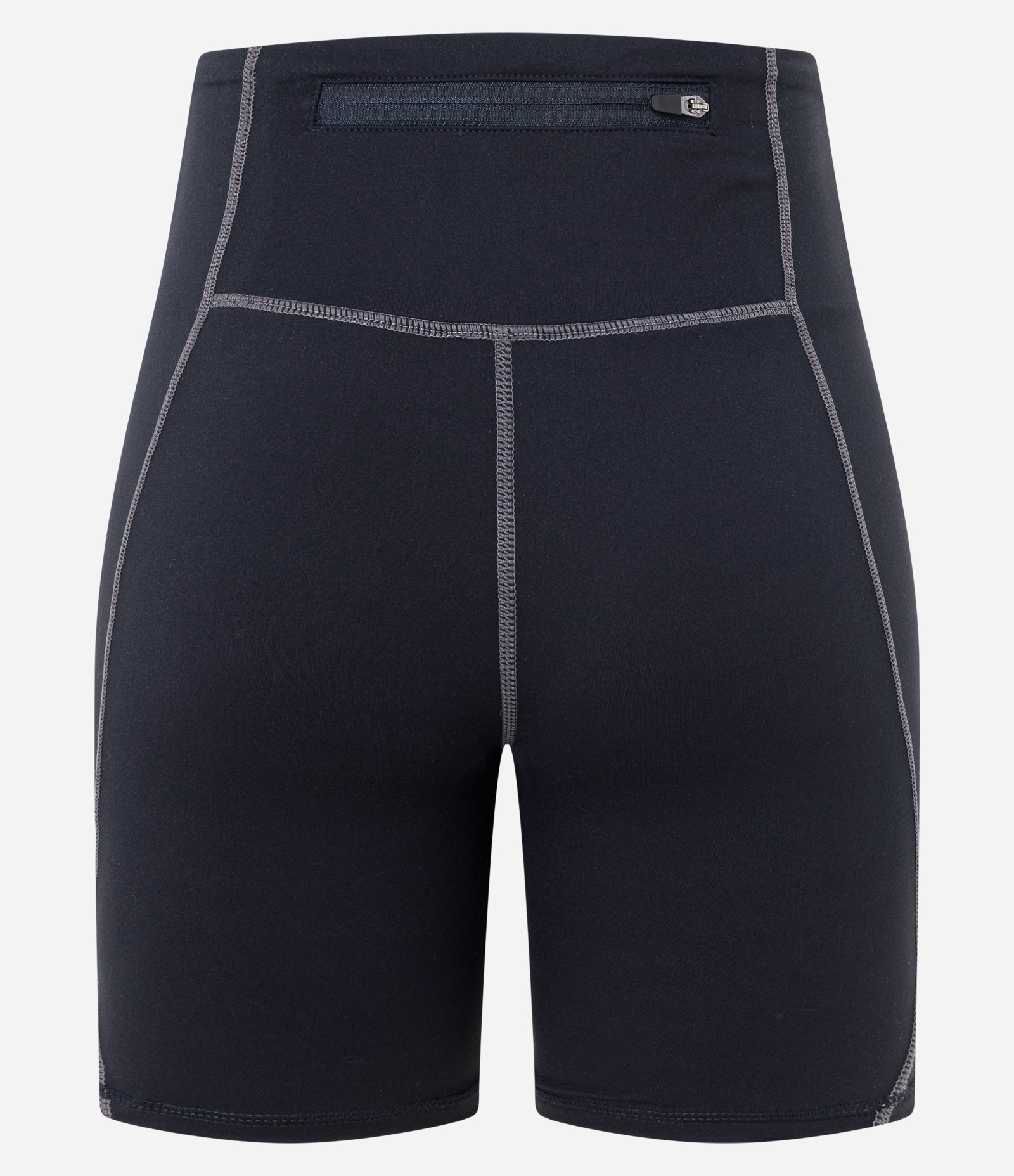 Bermuda Esportiva em Microfibra com Costura Aparente Preto 6