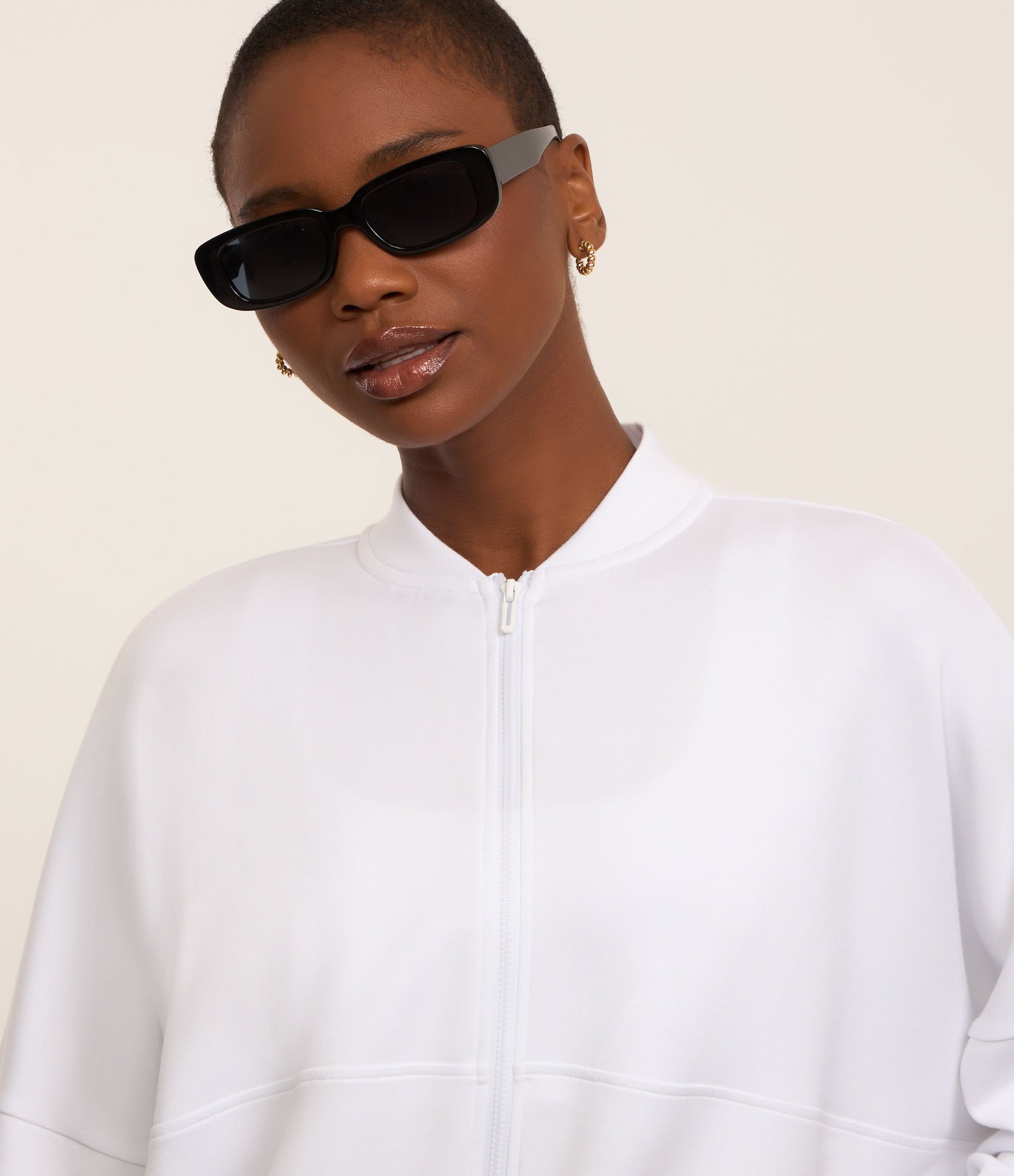 Jaqueta Bomber Esportiva em Modal Branco 4