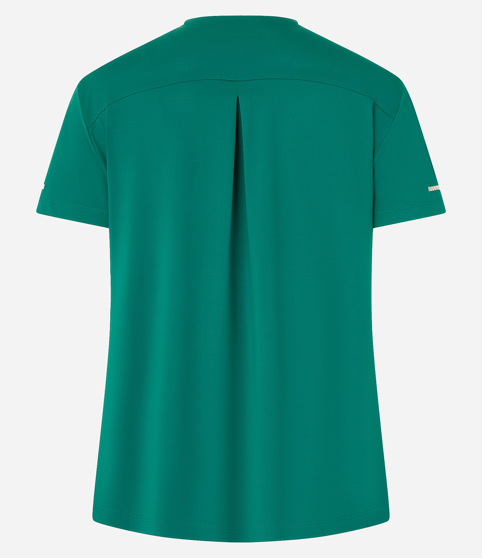Camiseta Esportiva Regular Texturizada com Detalhe Refletivo Verde 6