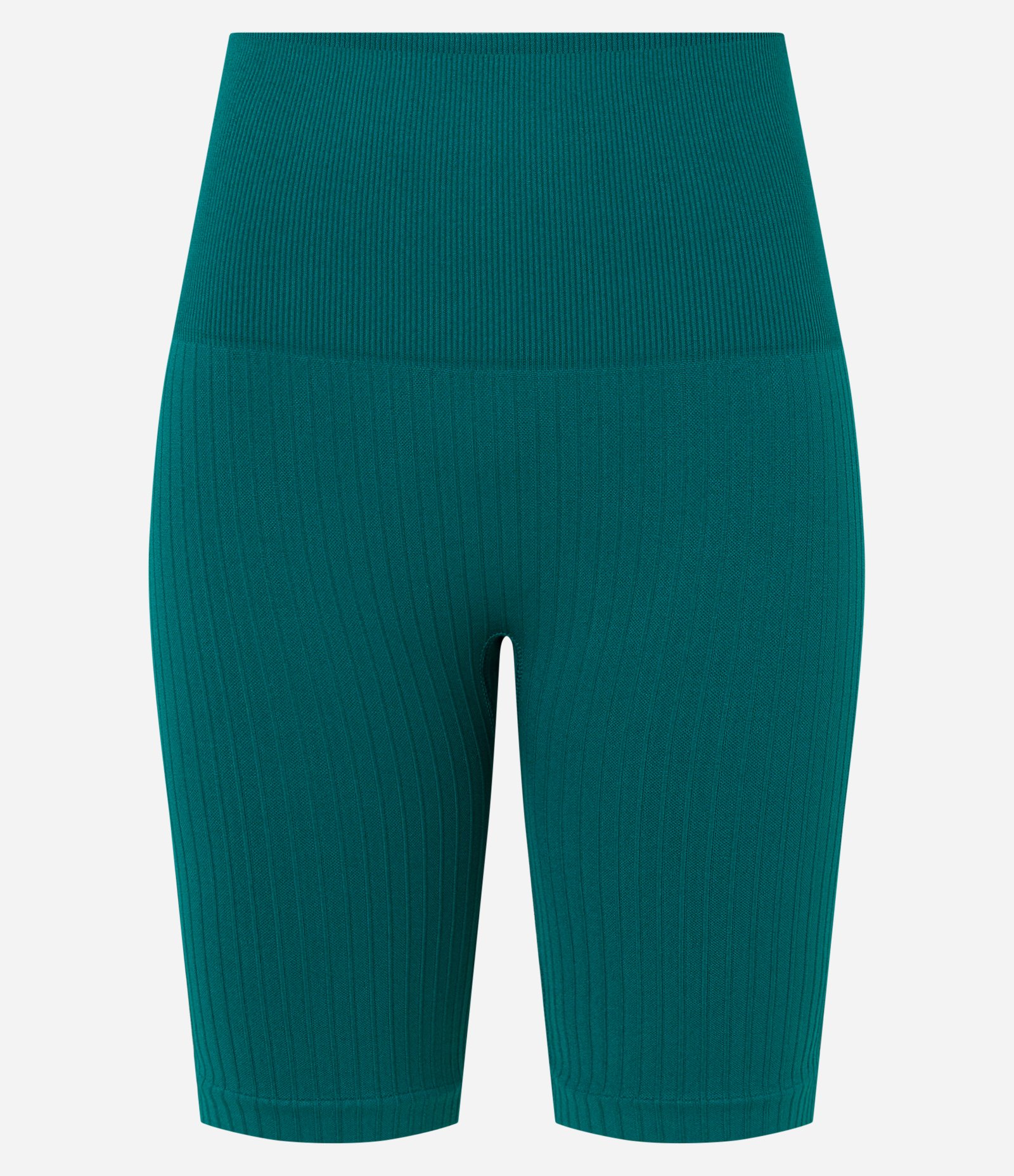 Bermuda Esportiva com Textura Canelada sem Costura Verde Água 5