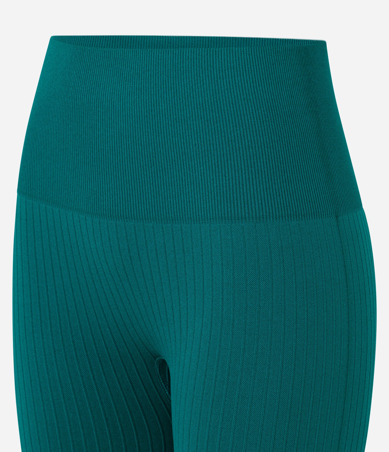 Bermuda Esportiva com Textura Canelada sem Costura Verde Água 6