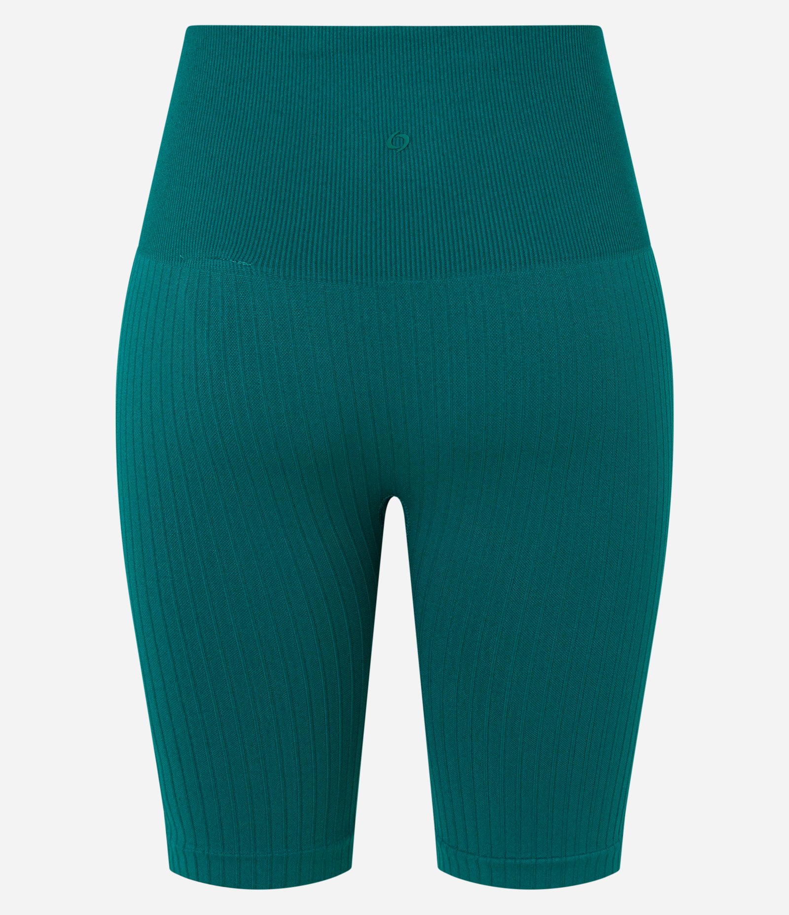 Bermuda Esportiva com Textura Canelada sem Costura Verde Água 7