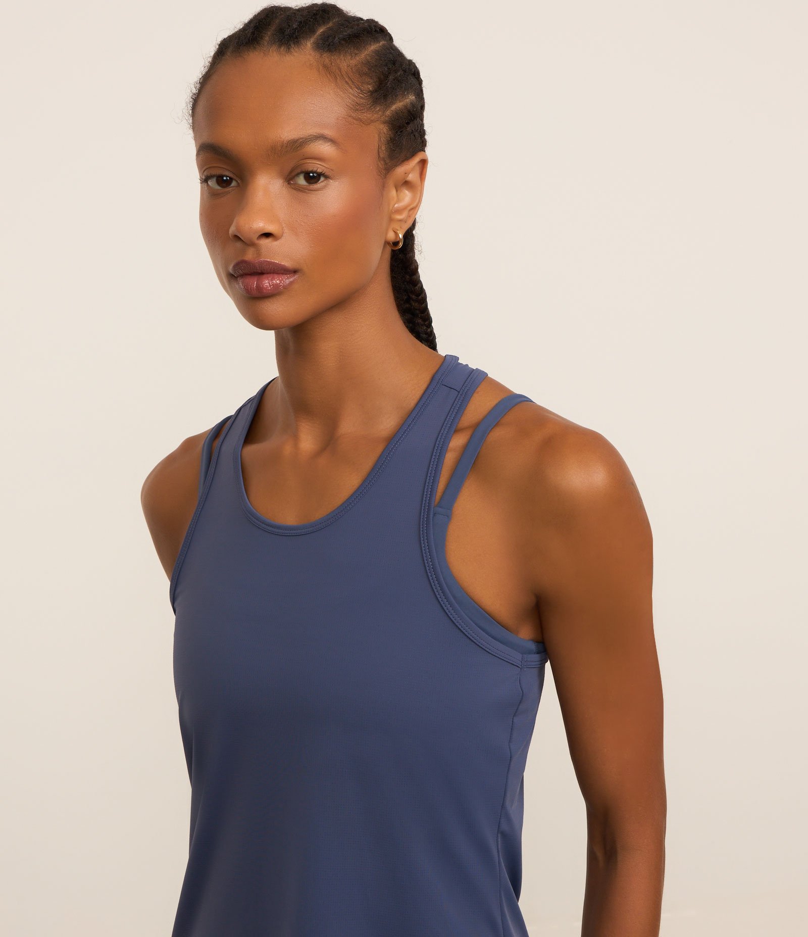 Regata Nadador Esportiva em Microfibra com Furinhos Azul Marinho 4