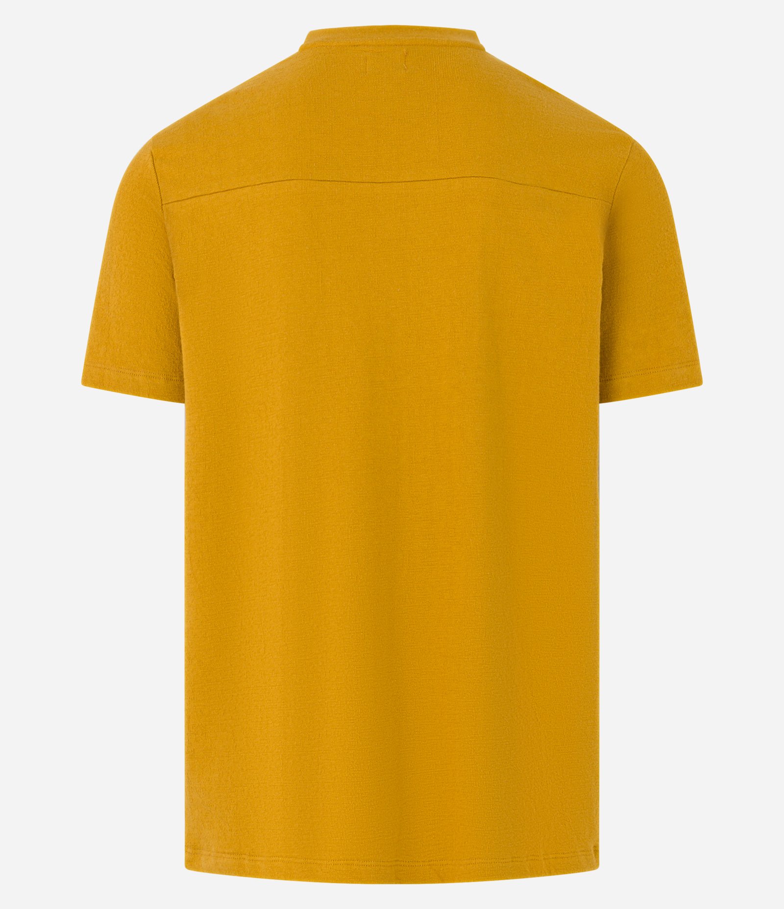 Camiseta Regular em Algodão com Bolso e Aplicação Laranja 7