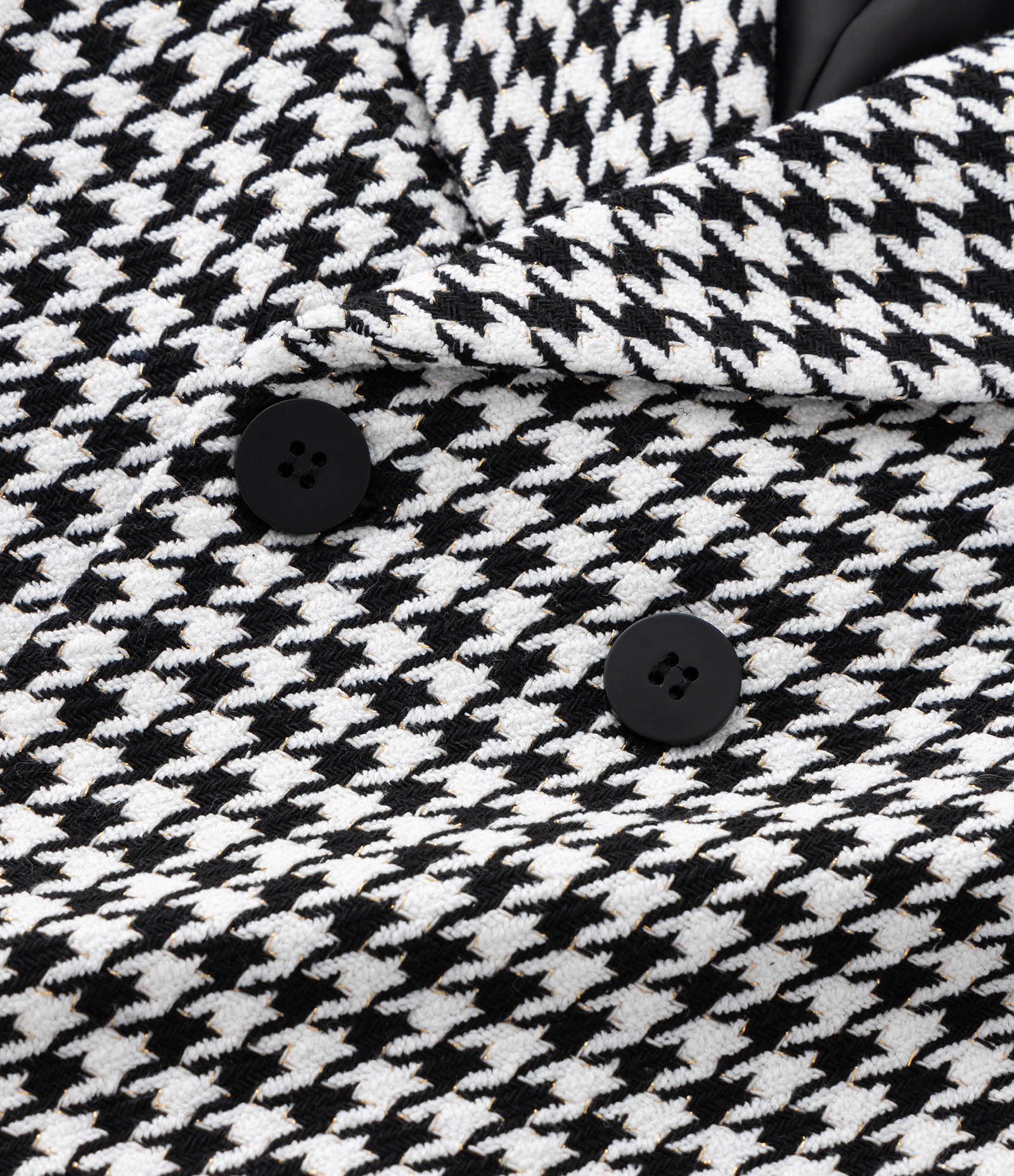 Jaqueta Infantil com Estampa Xadrez Pied Poule - Tam 1 a 5 Anos Preto/Branco 4