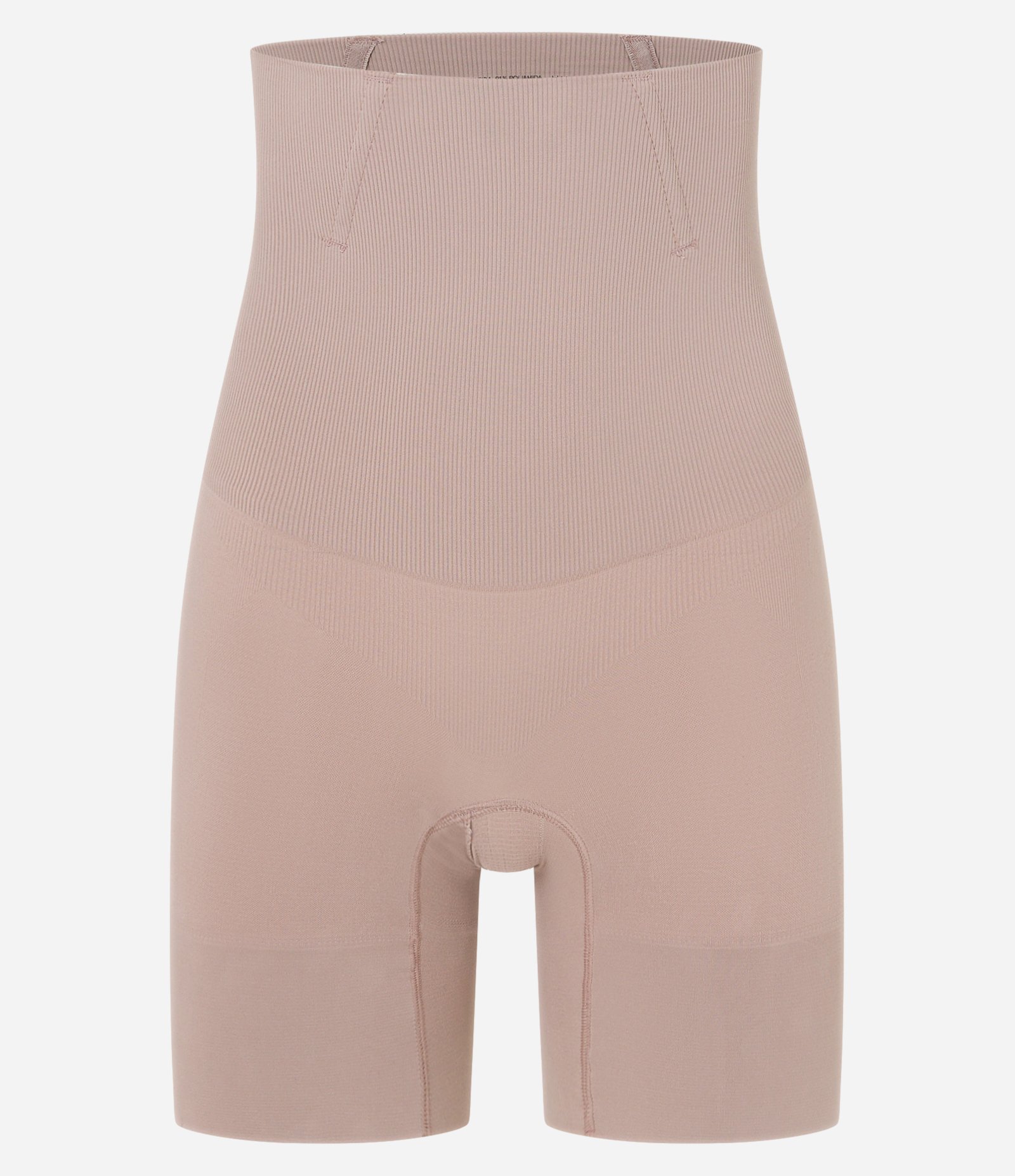 Bermuda Modeladora Seamless Cintura Canelada Bege 4