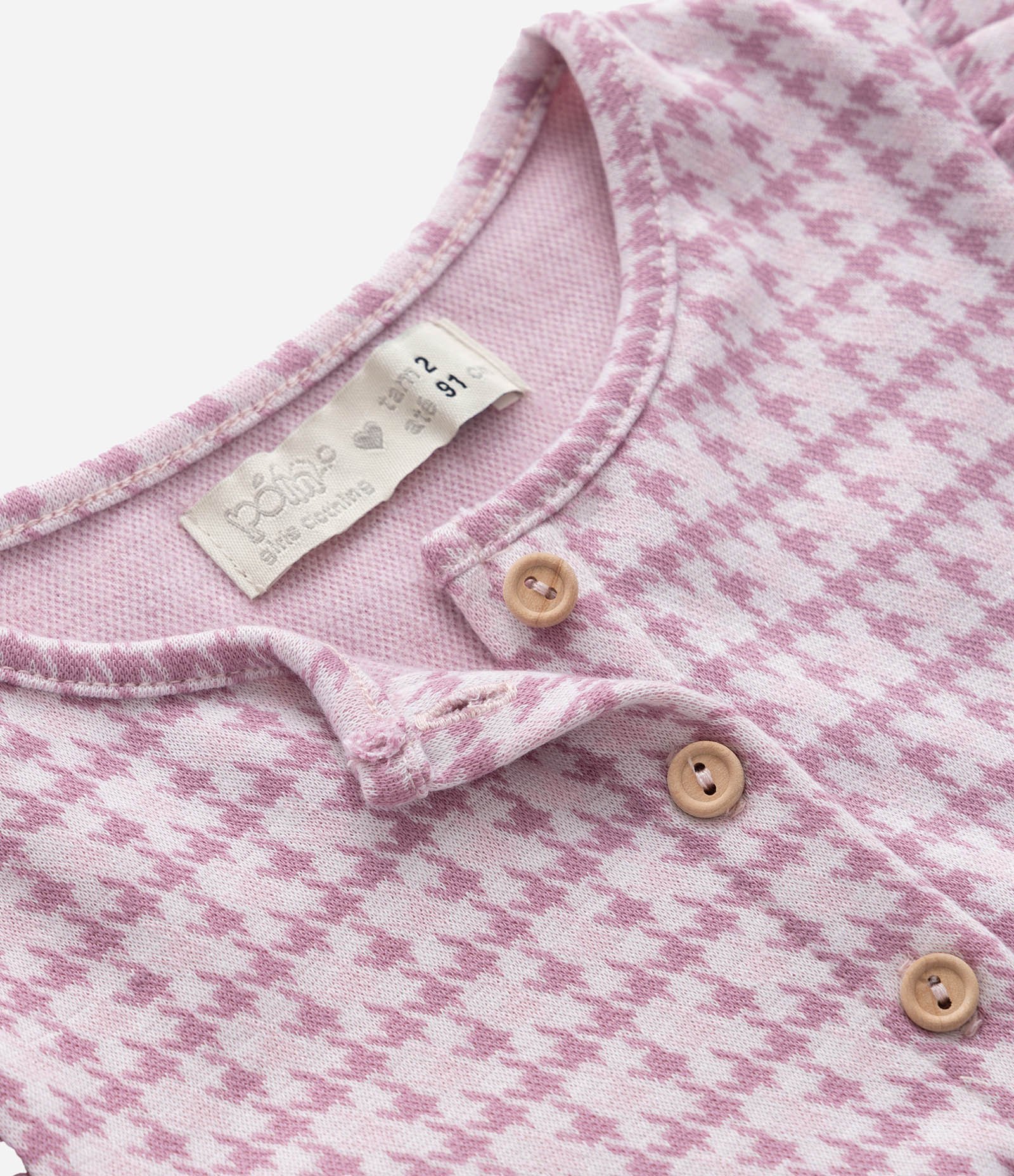 Vestindo Infantil com Estampa Jacquard e Meia Calça - Tam 1 A 5 Anos Lilás 8
