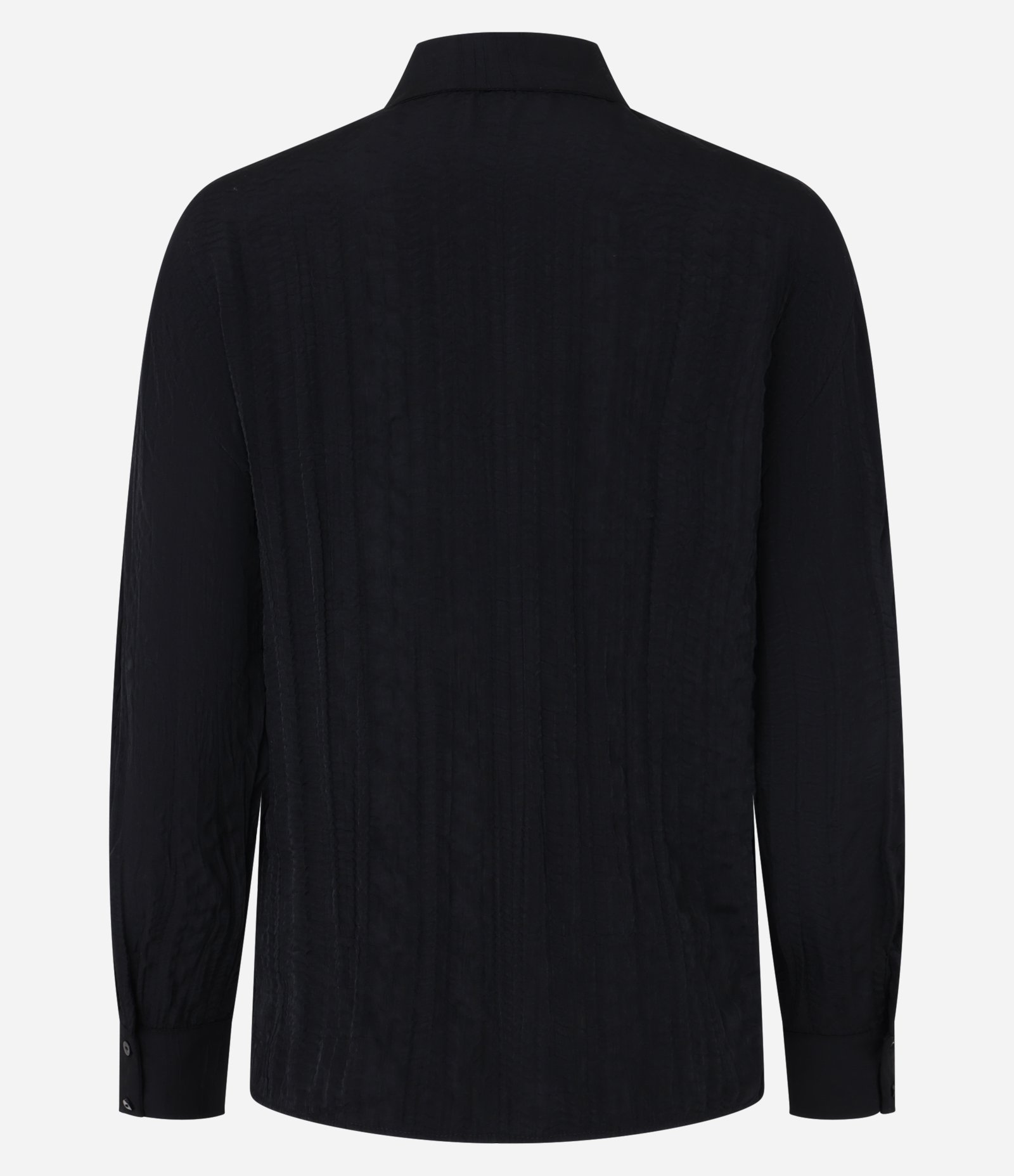 Camisa Acetinada com Efeito Amassado e Manga Longa 3