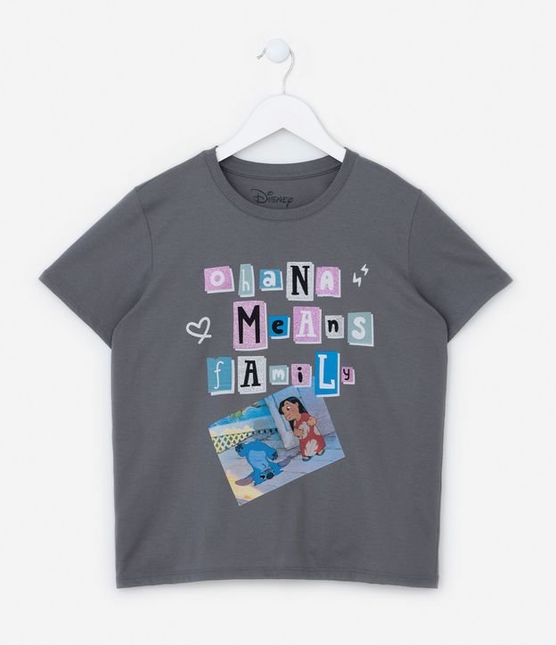 Camiseta Infantil com Estampa Lilo E Stitch - Tam 5 a 14 Anos