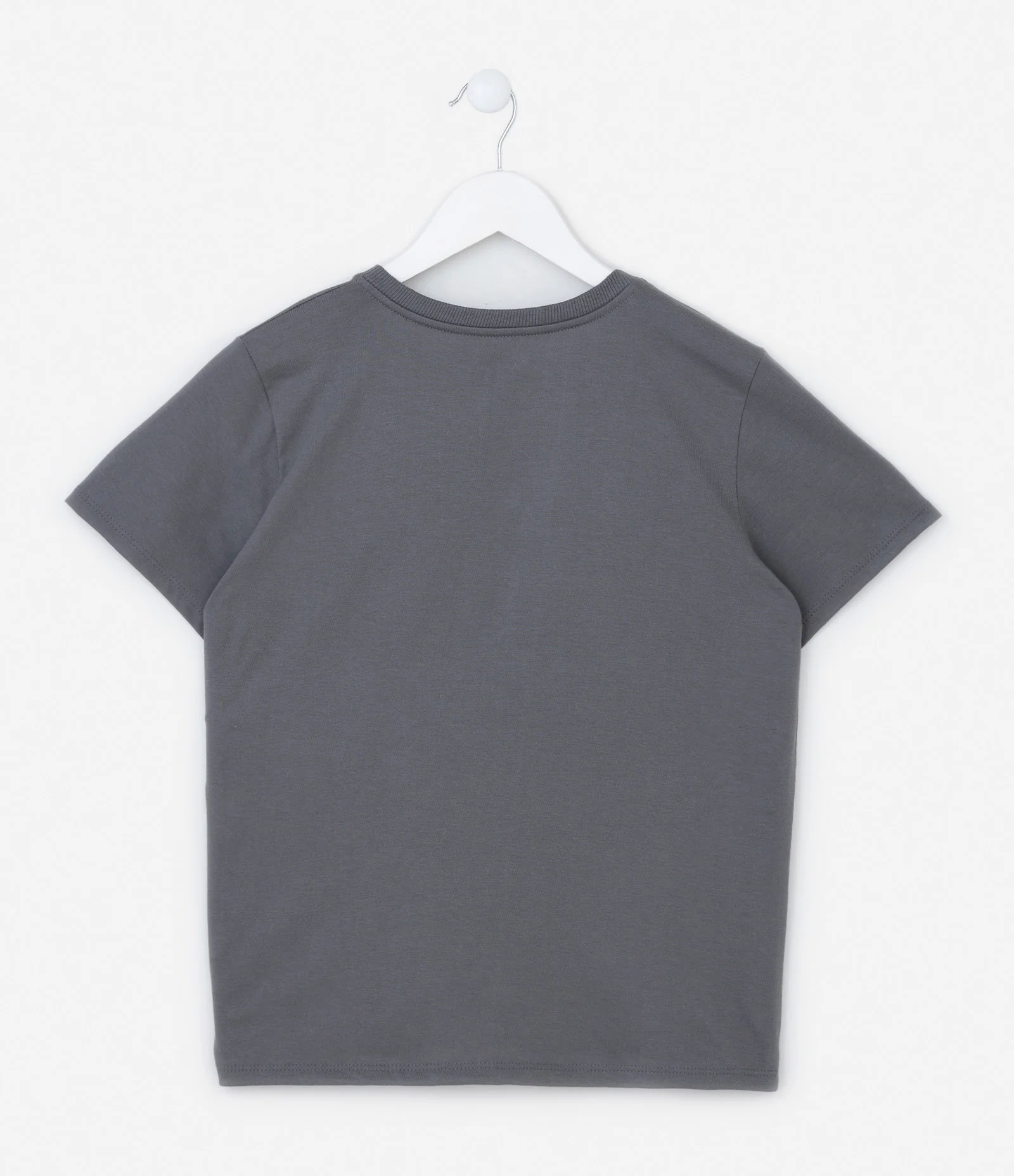 Camiseta Infantil com Estampa Lilo E Stitch - Tam 5 a 14 Anos Cinza 2