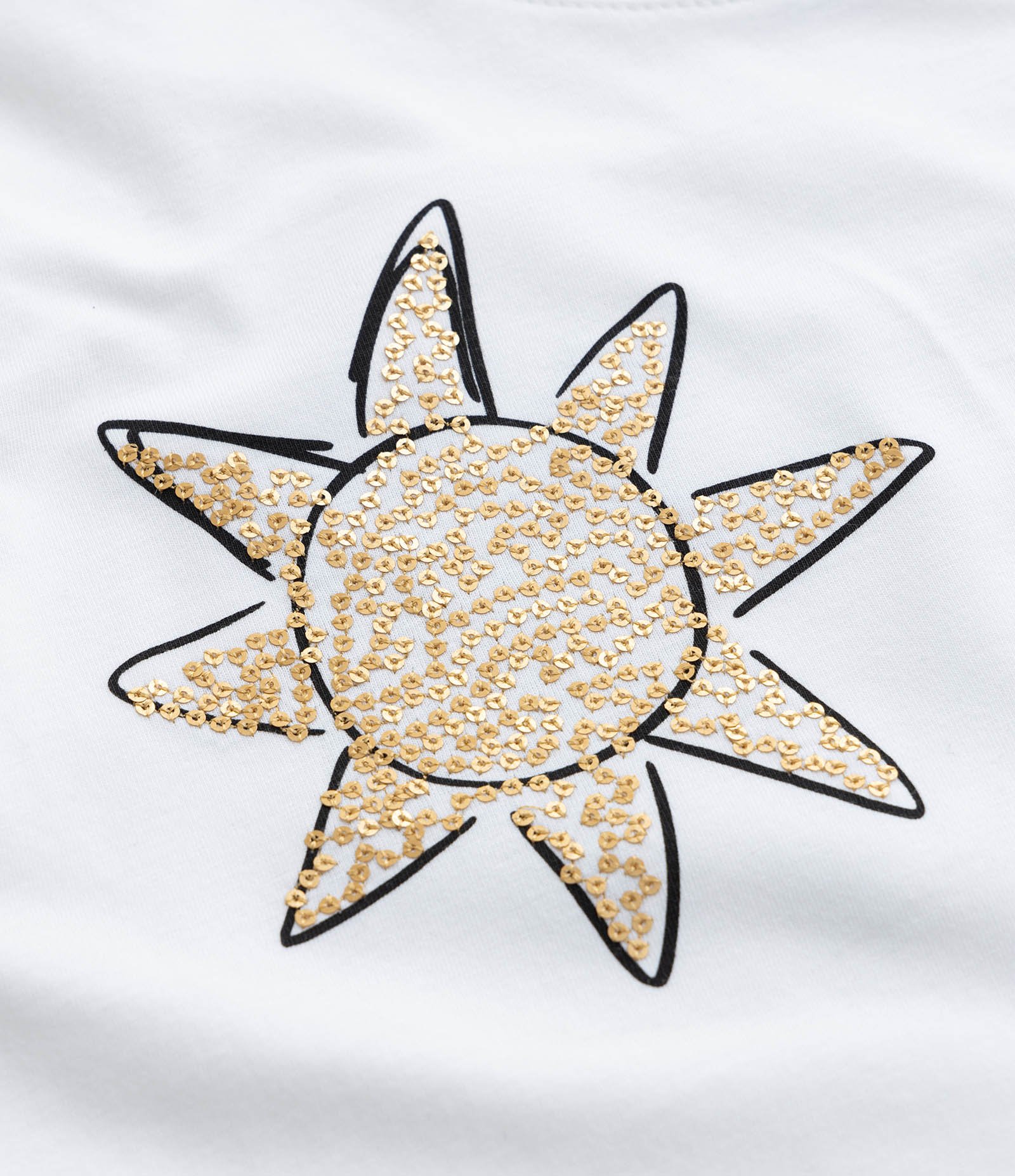 Blusa T-Shirt Infantil com Estampa Lilo & Stitch com Paetês - Tam 5 a 14 anos Branco 6