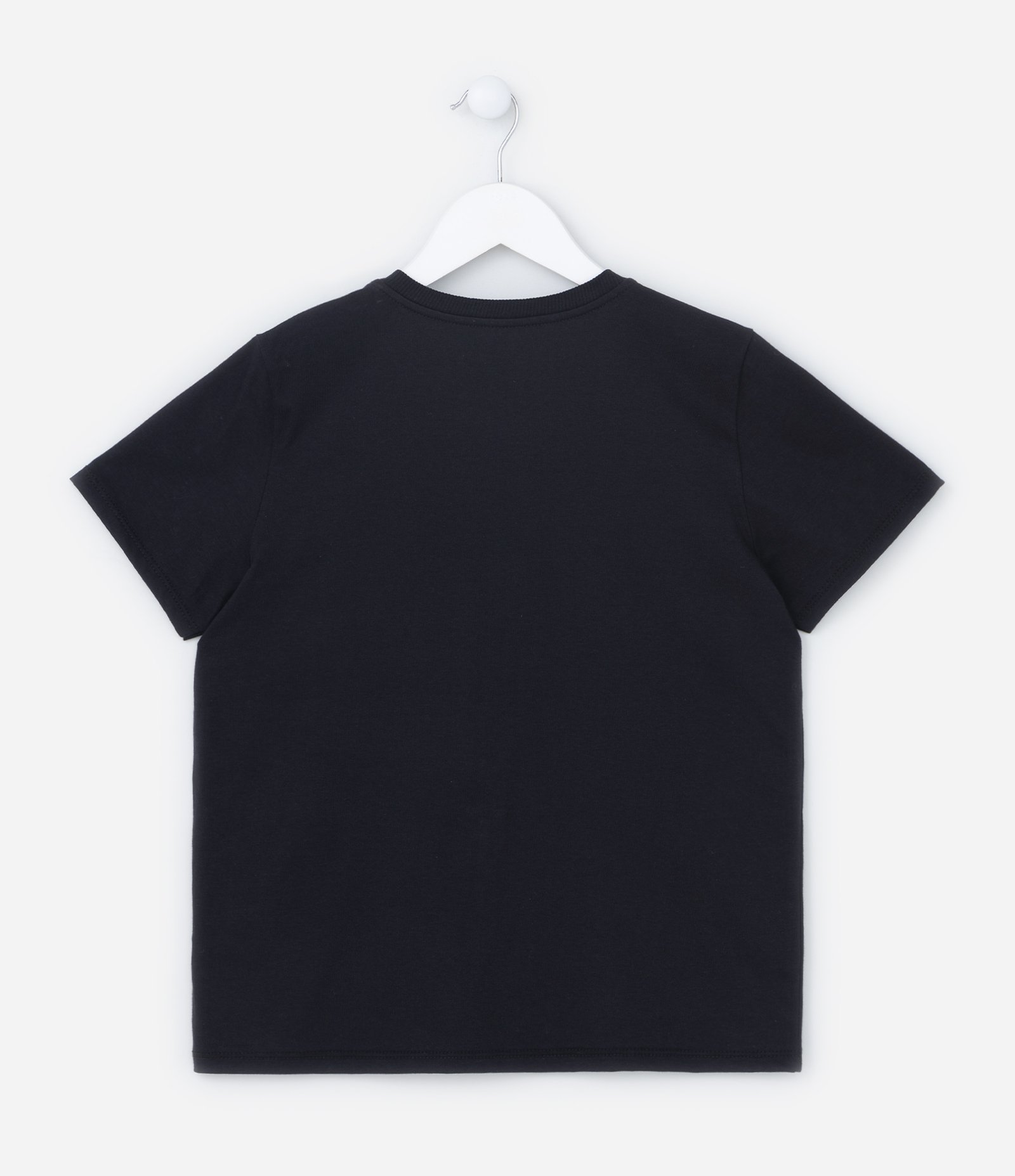 Camiseta Infantil com Estampa Hogwarts de Harry Potter - Tam 7 a 14 Anos Preto 2