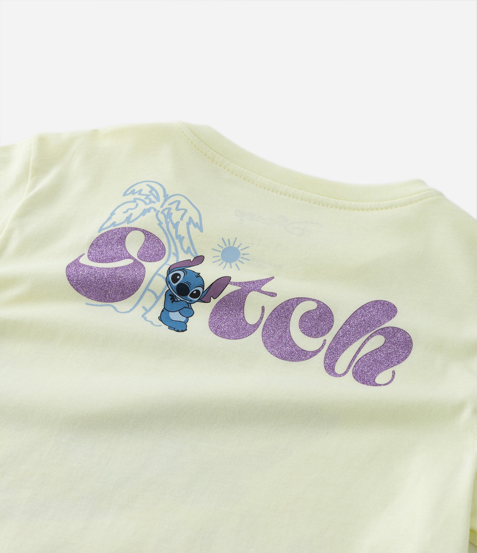 Camiseta Curta Infantil com Estampa do Stitch - Tam 5 a 14 Anos Verde 3