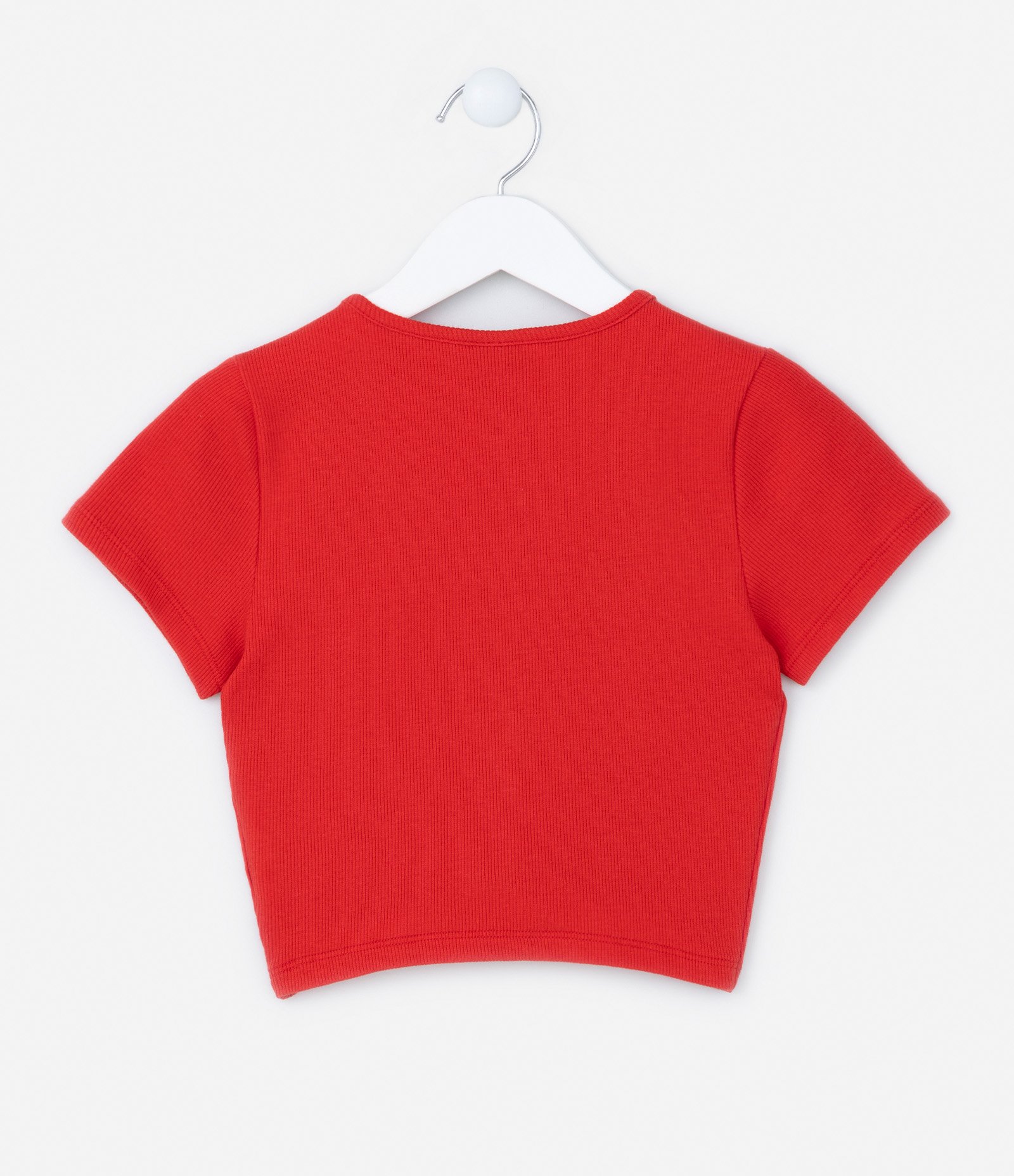 Blusa Cropped Infantil com Franzidinho Frontal - Tam 5 a 14 Anos 2