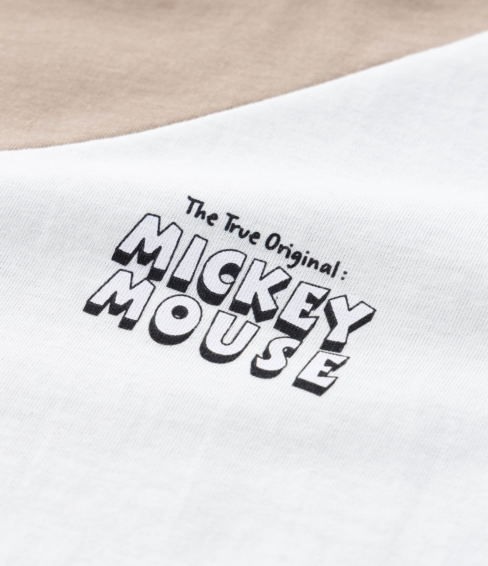 Camiseta Infantil com Recortes e Estampa do Mickey - Tam 1 a  5 Anos Marrom/Branco 3