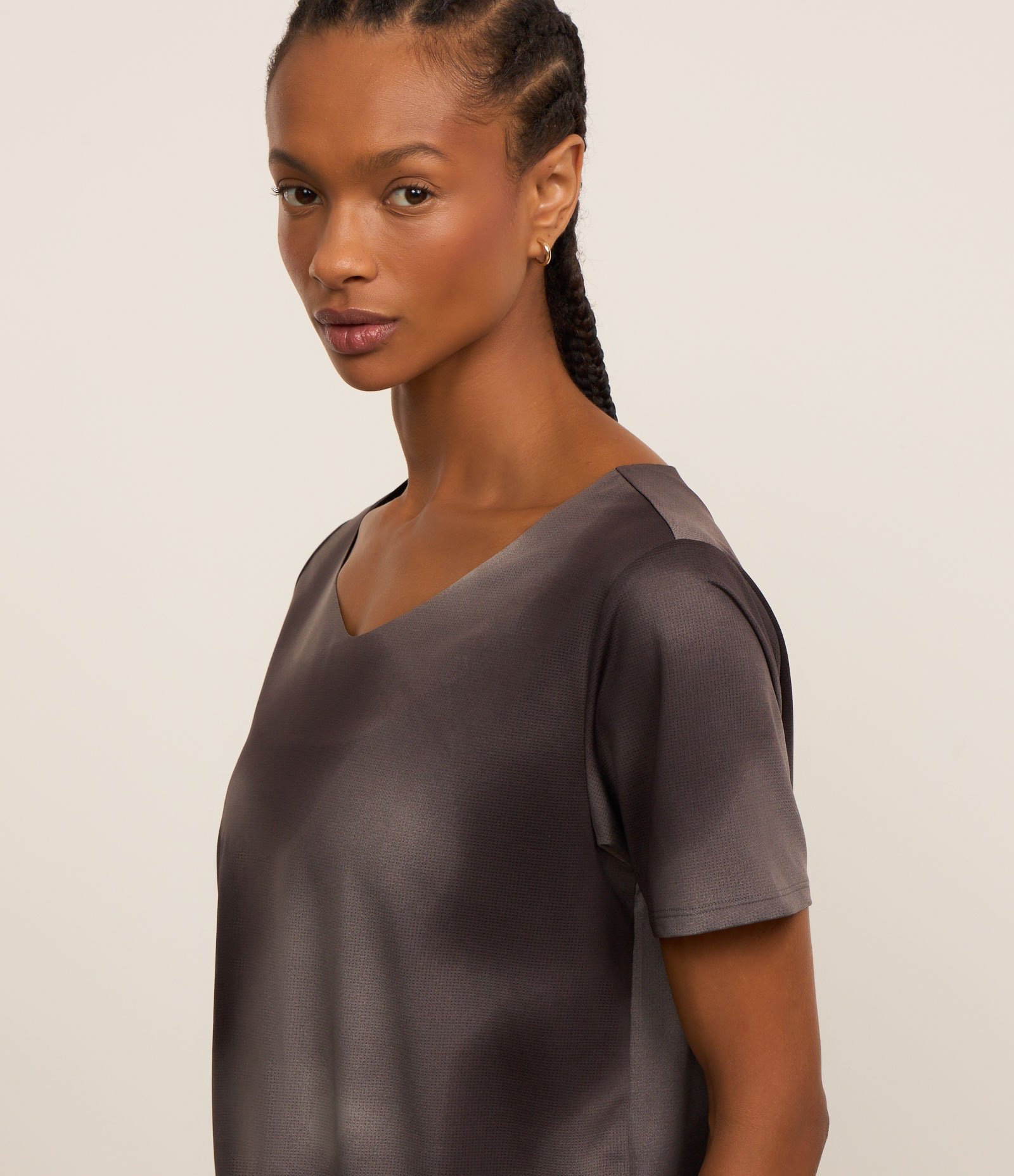 Camiseta em Microfibra Estampa Manchada Preto 4