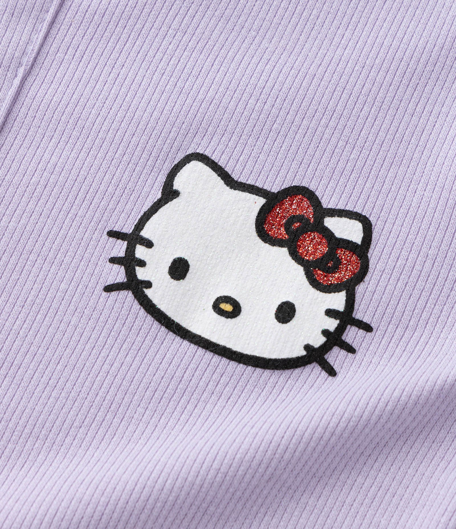 Blusa Slim Infantil Canelada  com Estampa Hello Kitty - Tam 5 a 14 Anos Lilás 5