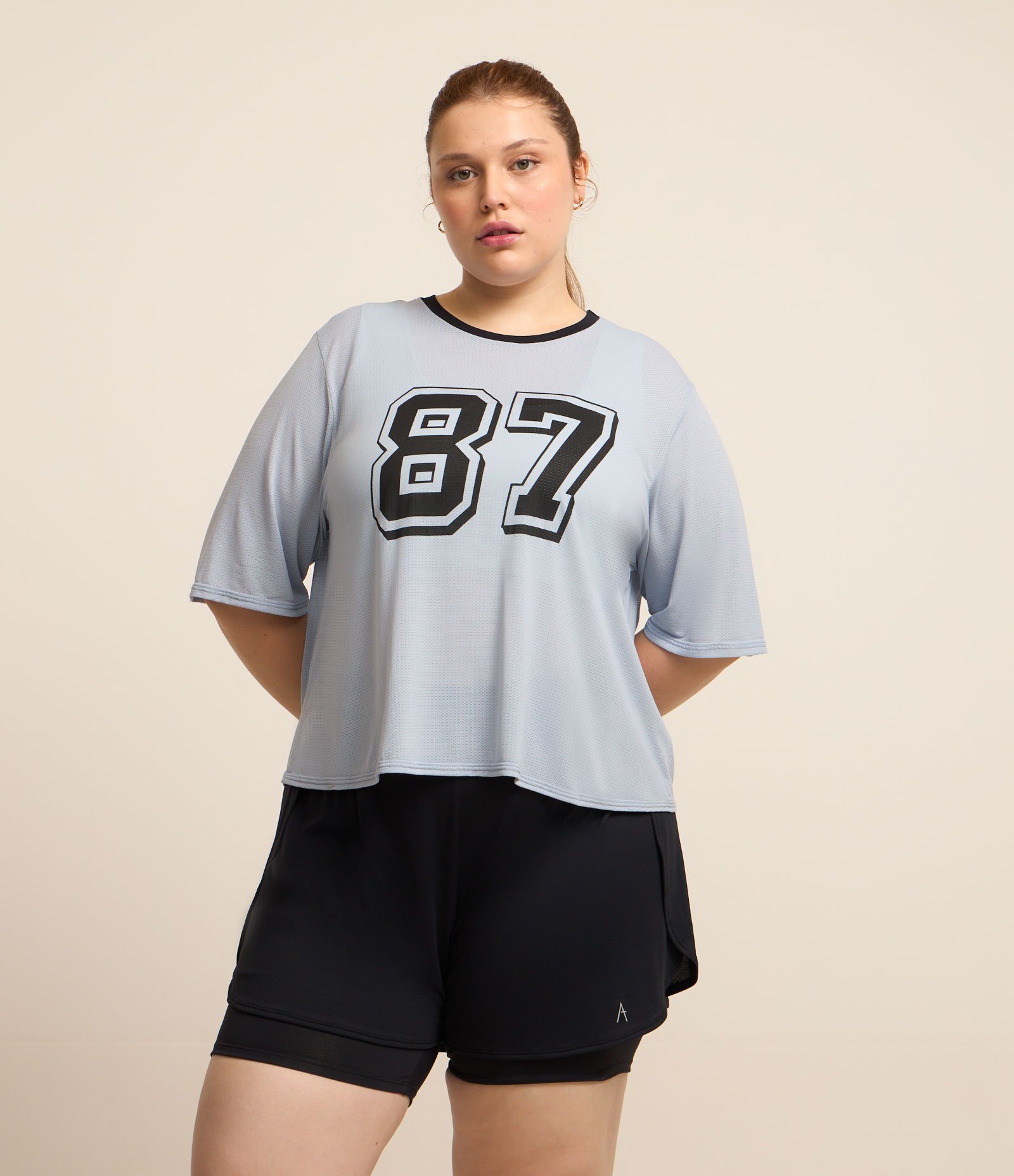 Short Runner Esportivo Bermuda Antiatrito Curve e Plus Size Preto 1