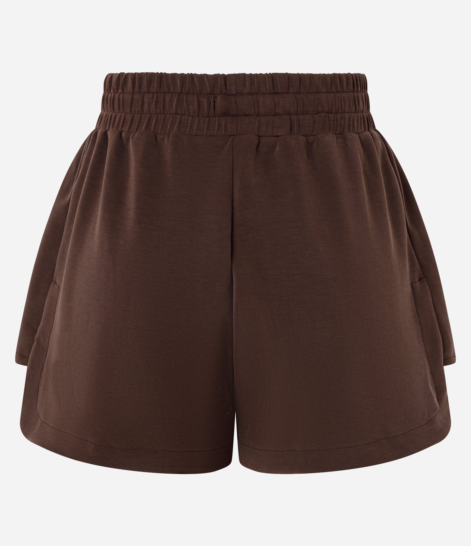 Bermuda Runner Esportiva com Amarração e Fenda Lateral Marrom Escuro 6