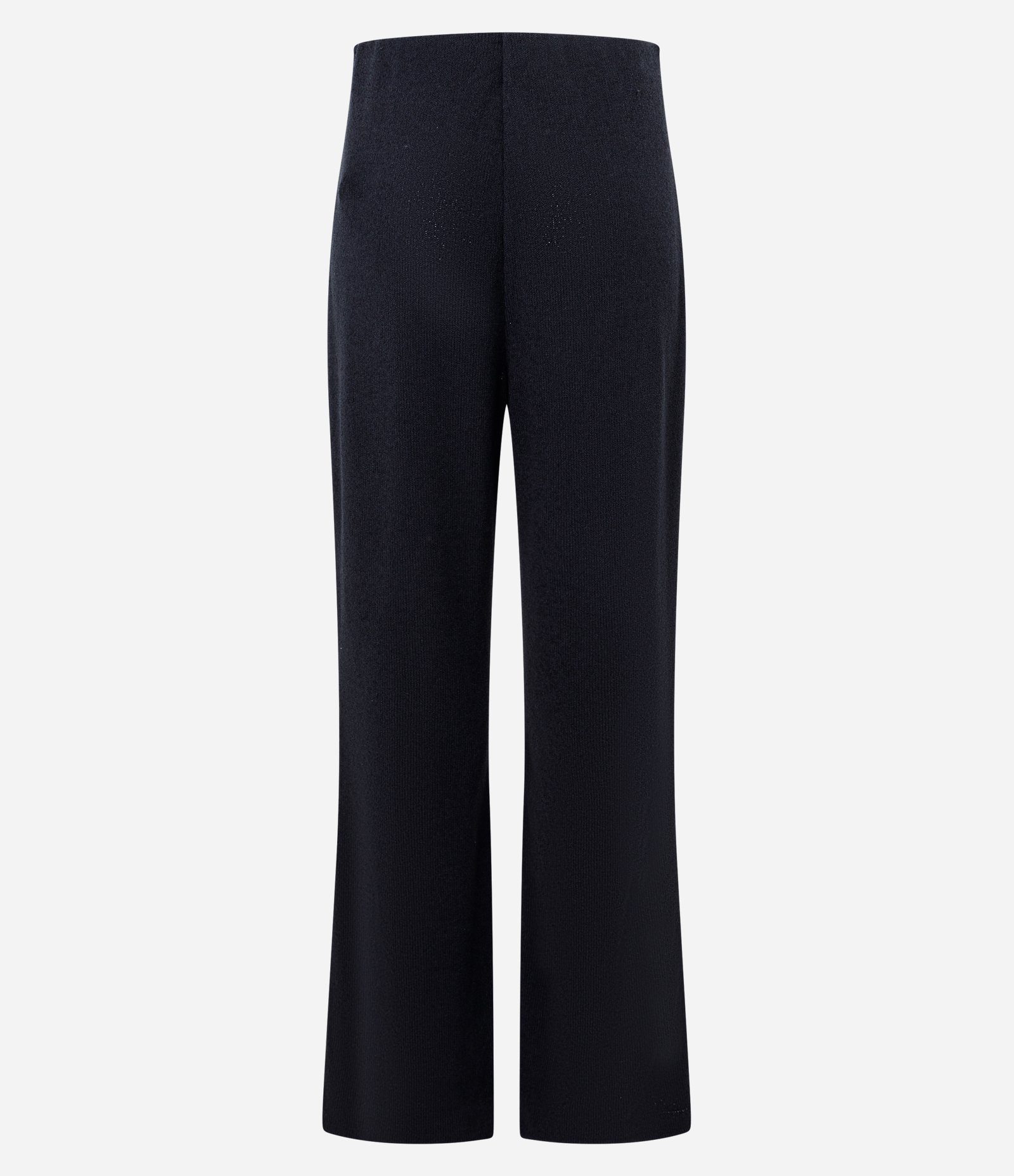 Calça Flare Texturizada com Cintura Alta Preto 7