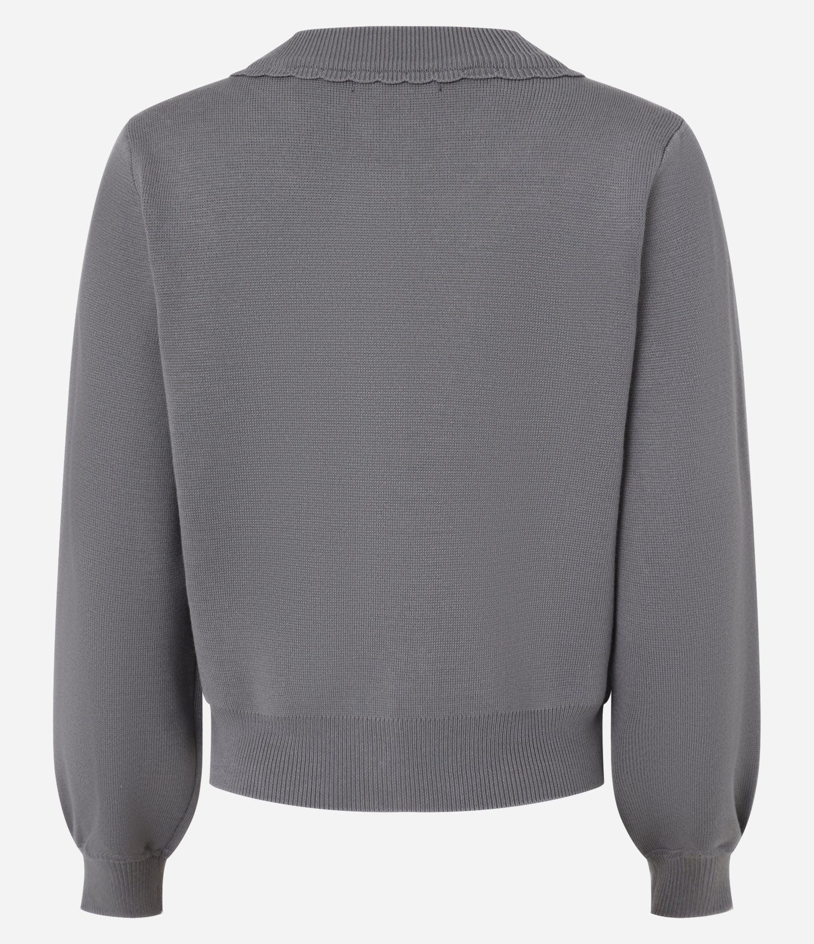 Cardigan Texturizado em Tricô com Botões de Coração Cinza 8