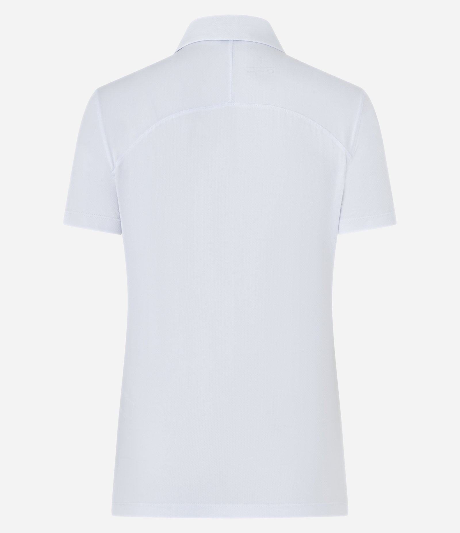 Camiseta Pólo Esportiva em Poliamida com Abotoamento Branco 3