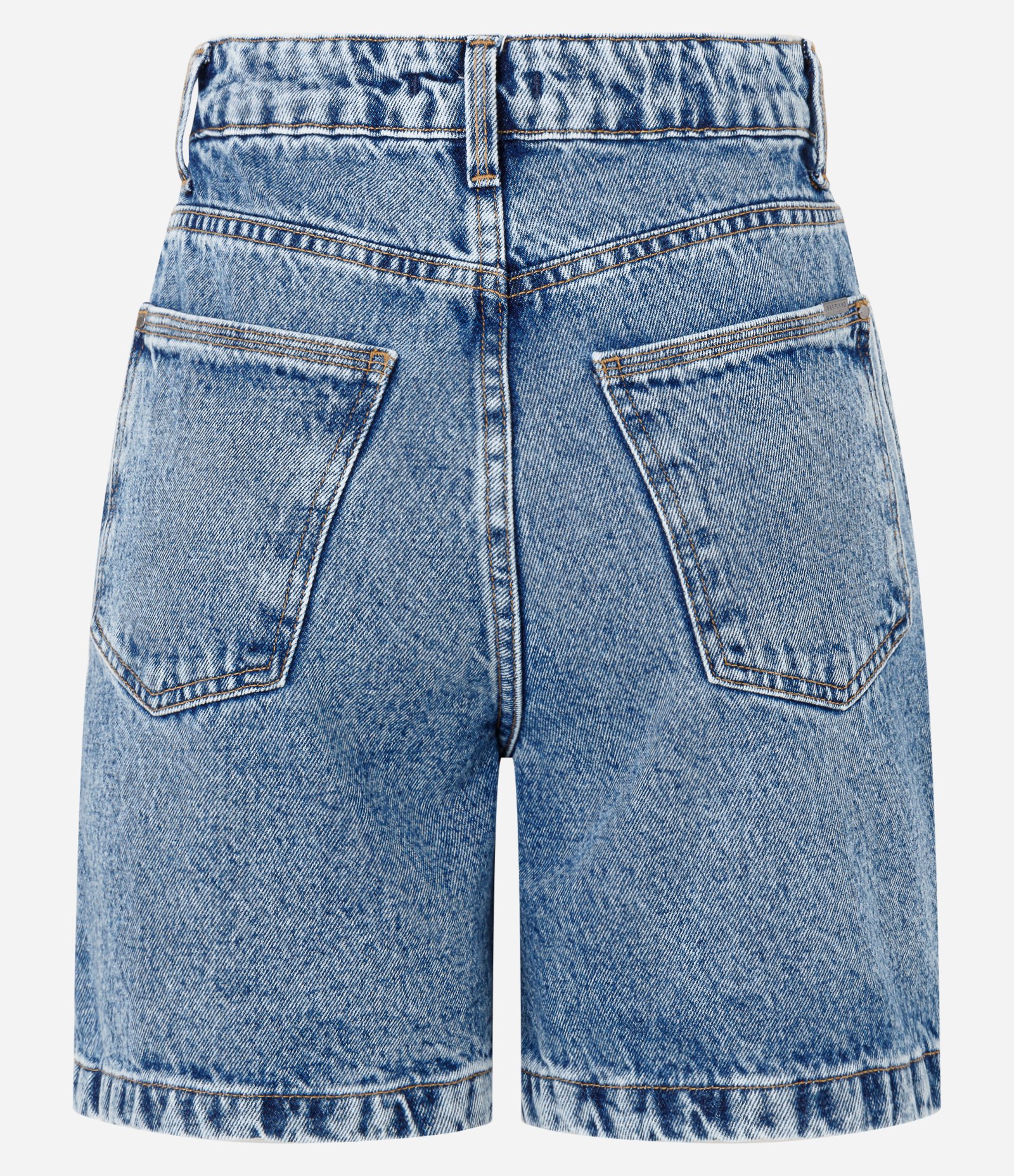 Bermuda Mom em Jeans com Brilho Bordado Jeans Médio 6