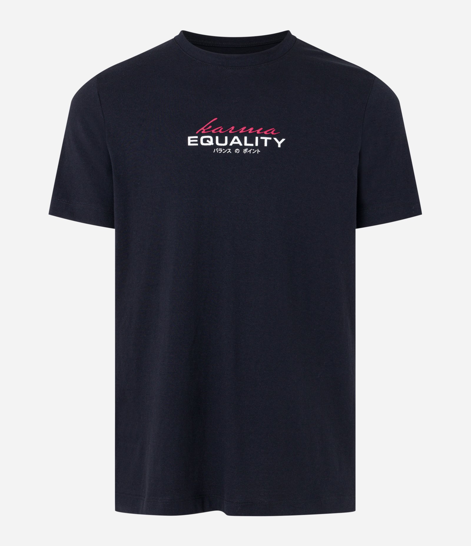 Camiseta Regular em Algodão com Estampa de Carpas Preto 5