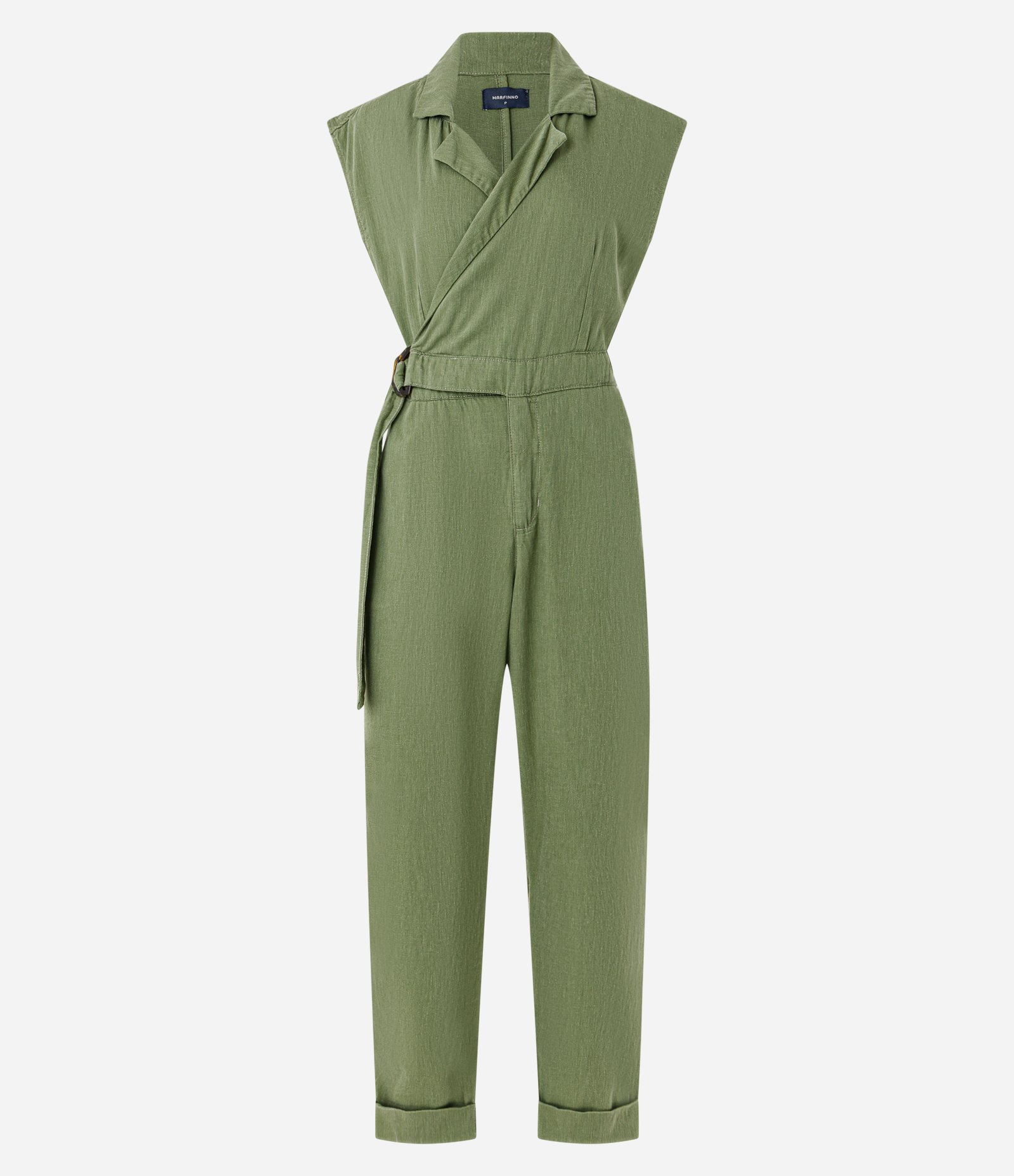 Macacão Longo em Sarja com Fivela Lateral Verde 5