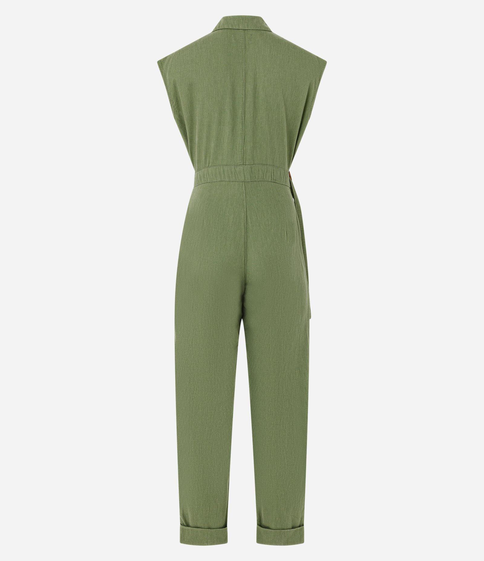 Macacão Longo em Sarja com Fivela Lateral Verde 6