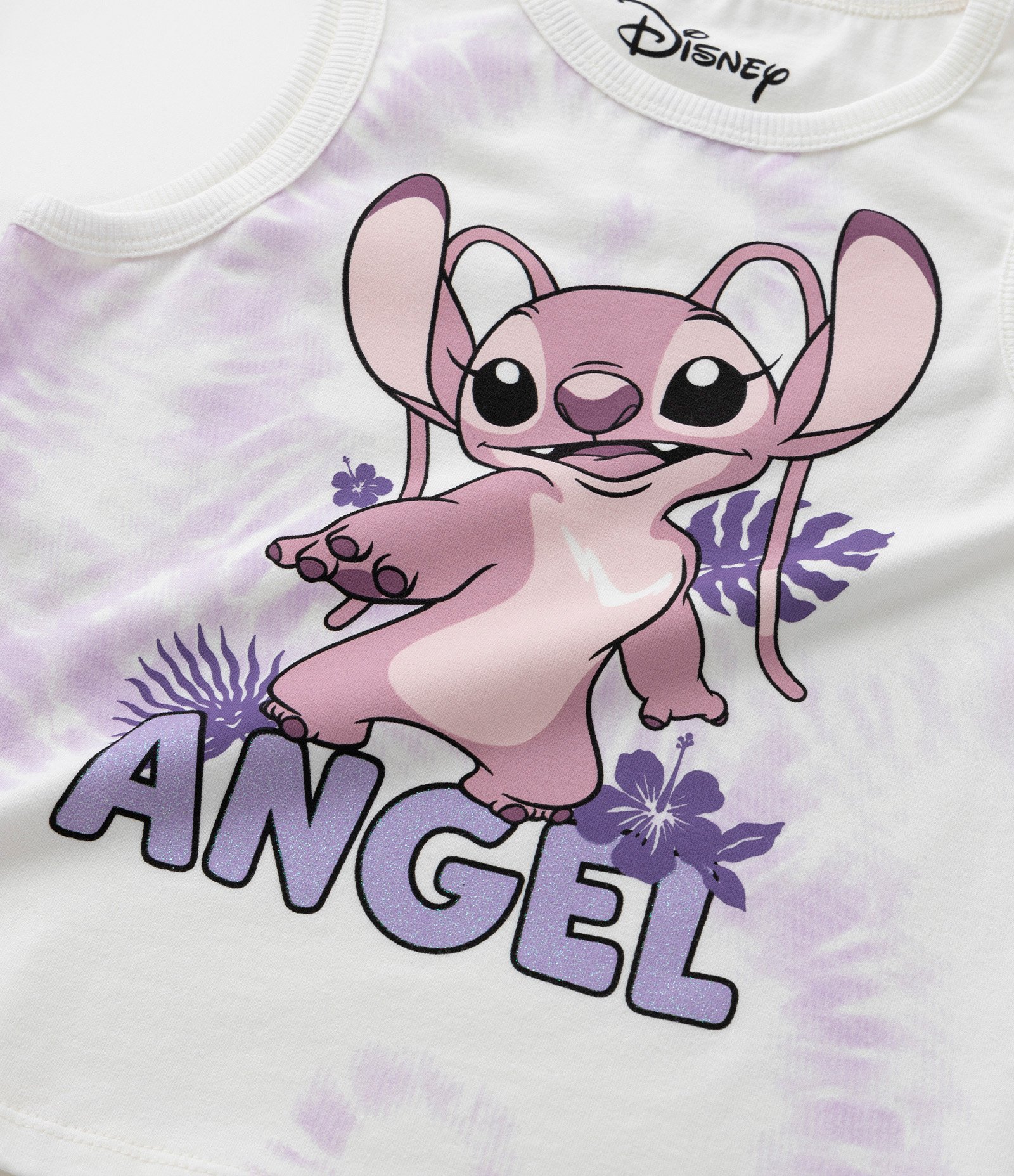 Regata Infantil com Estampa da Angel e Tie Dye - Tam 5 a 14 Anos Branco Neve 5