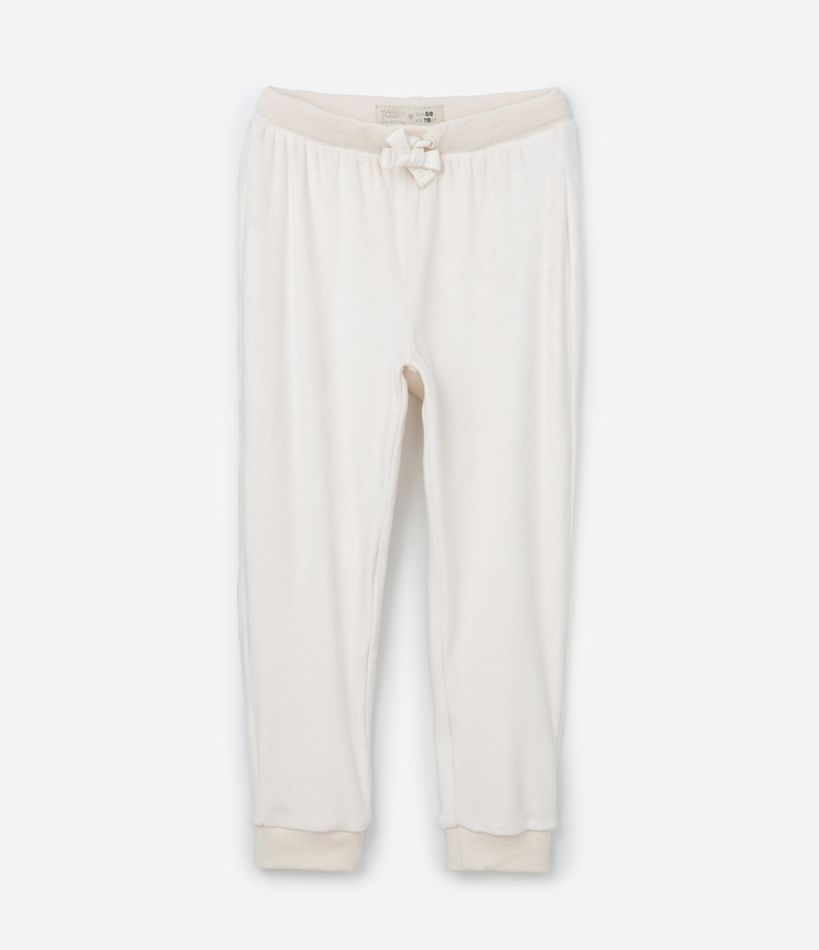 Conjunto Infantil em Plush com Bordado Coelhinha - Tam 1 a 5 Anos Rosa/Bege 3