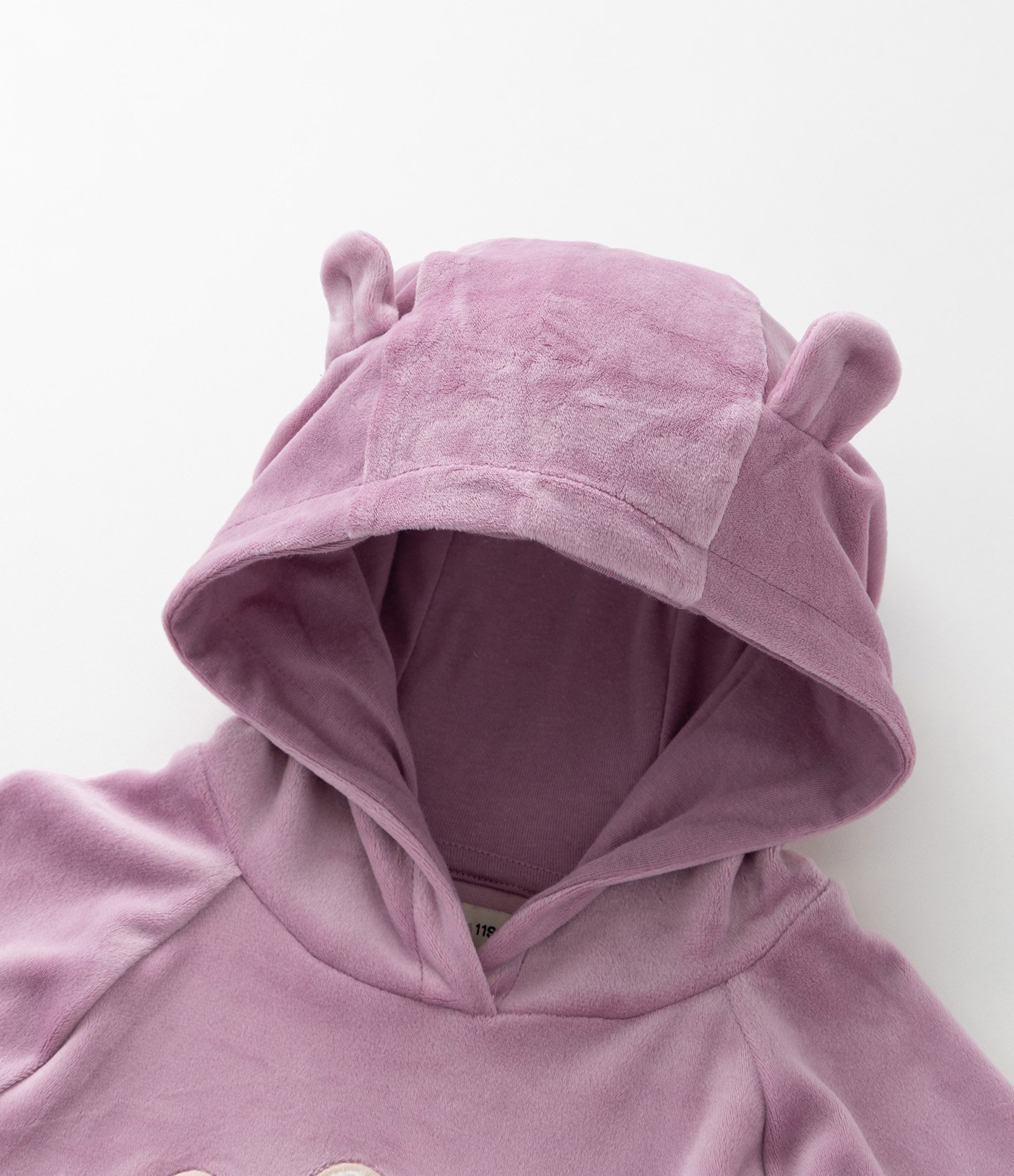 Conjunto Infantil em Plush com Bordado Coelhinha - Tam 1 a 5 Anos Rosa/Bege 7