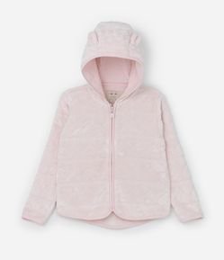 Jaqueta Infantil com Capuz e Orelhinhas - Tam 1 a 5 Anos