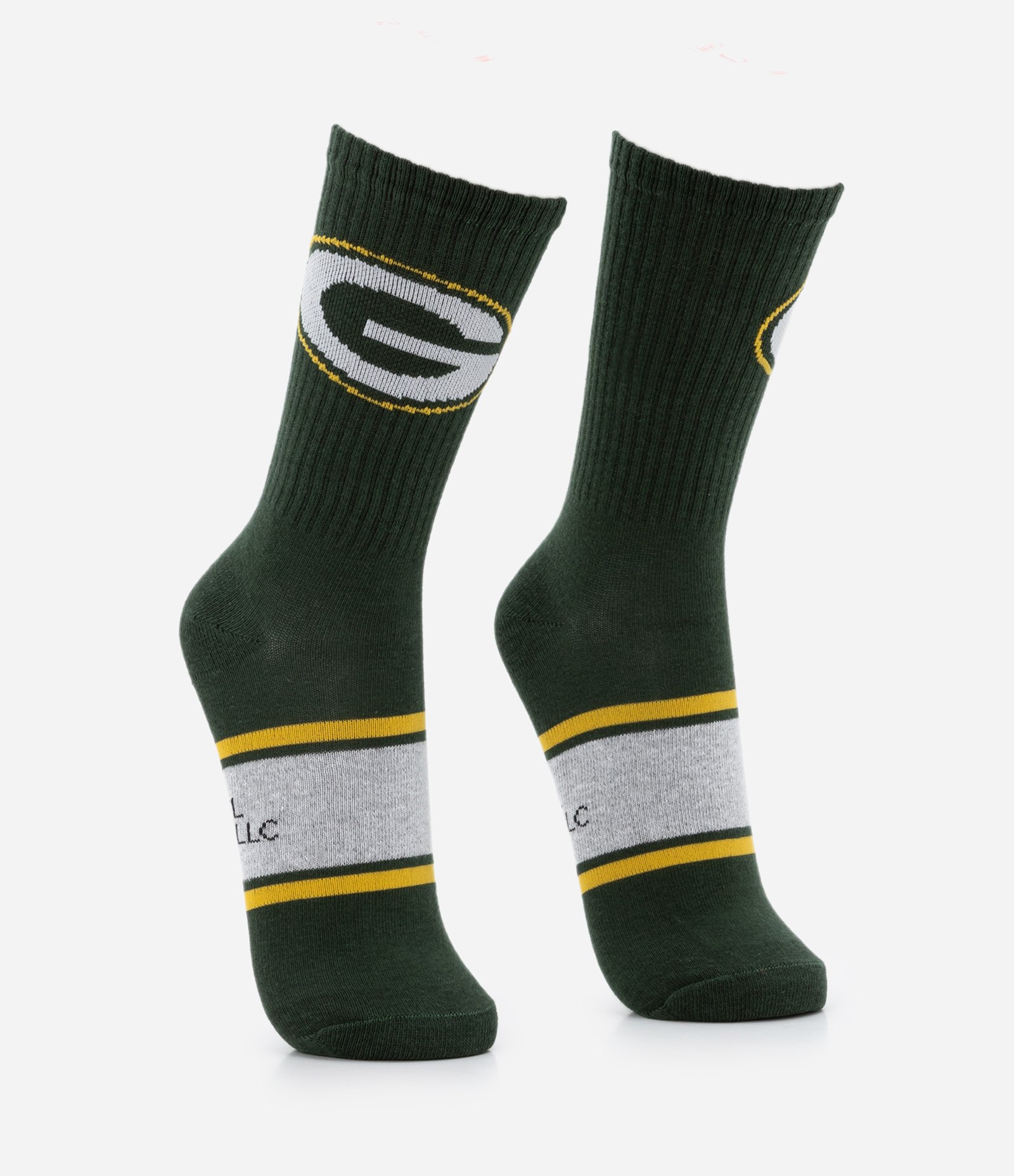 Meia Cano Alto em Algodão Estampa NFL Club Logos Verde 2