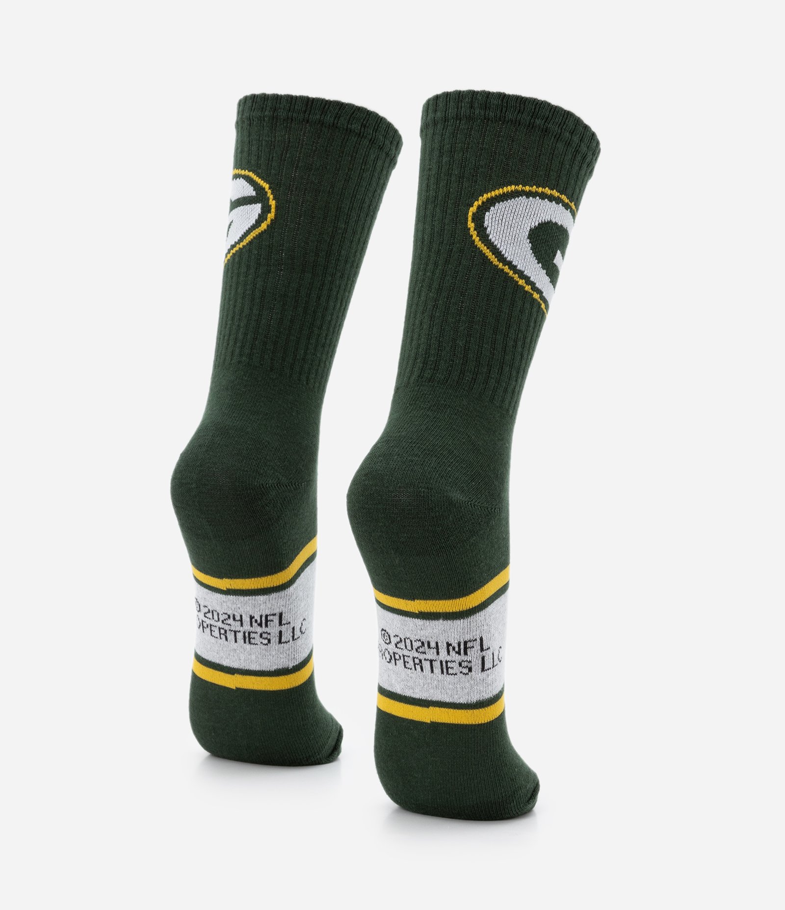 Meia Cano Alto em Algodão Estampa NFL Club Logos Verde 3