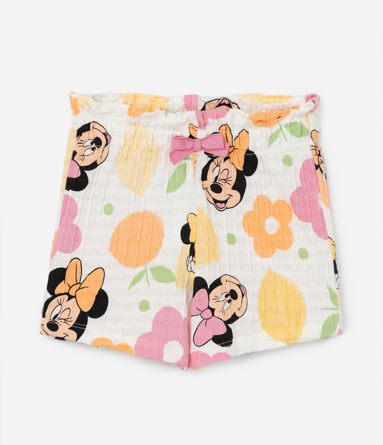 Conjunto Infantil Texturizado com Estampa da Minnie - Tam 1 a 6 Anos Multicores 8