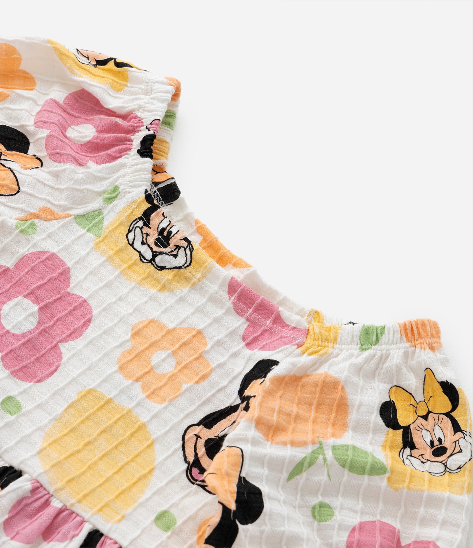 Conjunto Infantil Texturizado com Estampa da Minnie - Tam 1 a 6 Anos Multicores 6