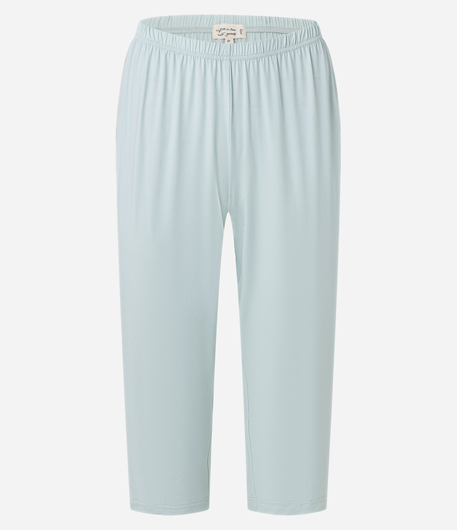 Pijama Calça Capri e Detalhes em Renda na Manga Azul 8